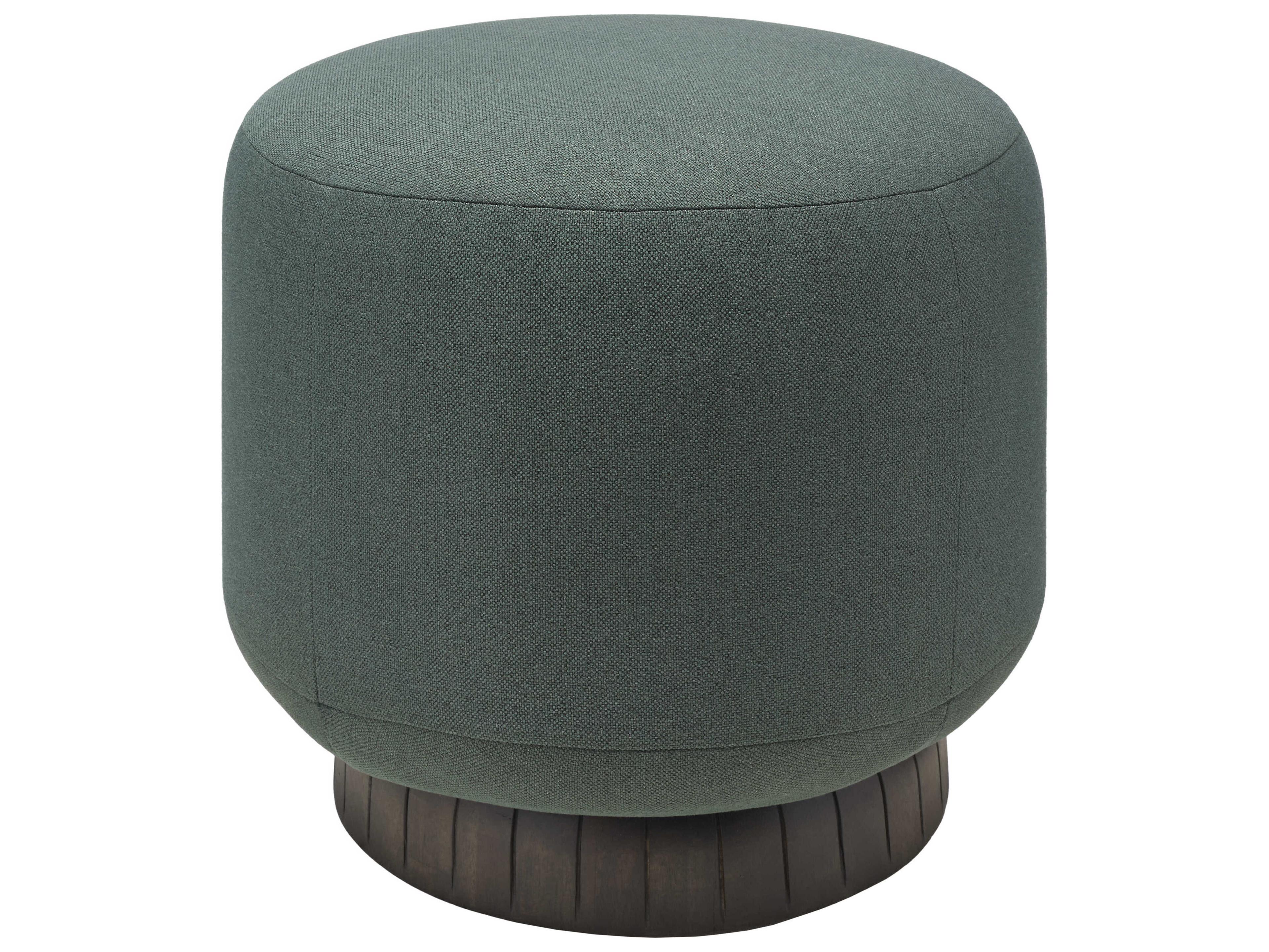 Jayde Brown Green Upholstered Ottoman