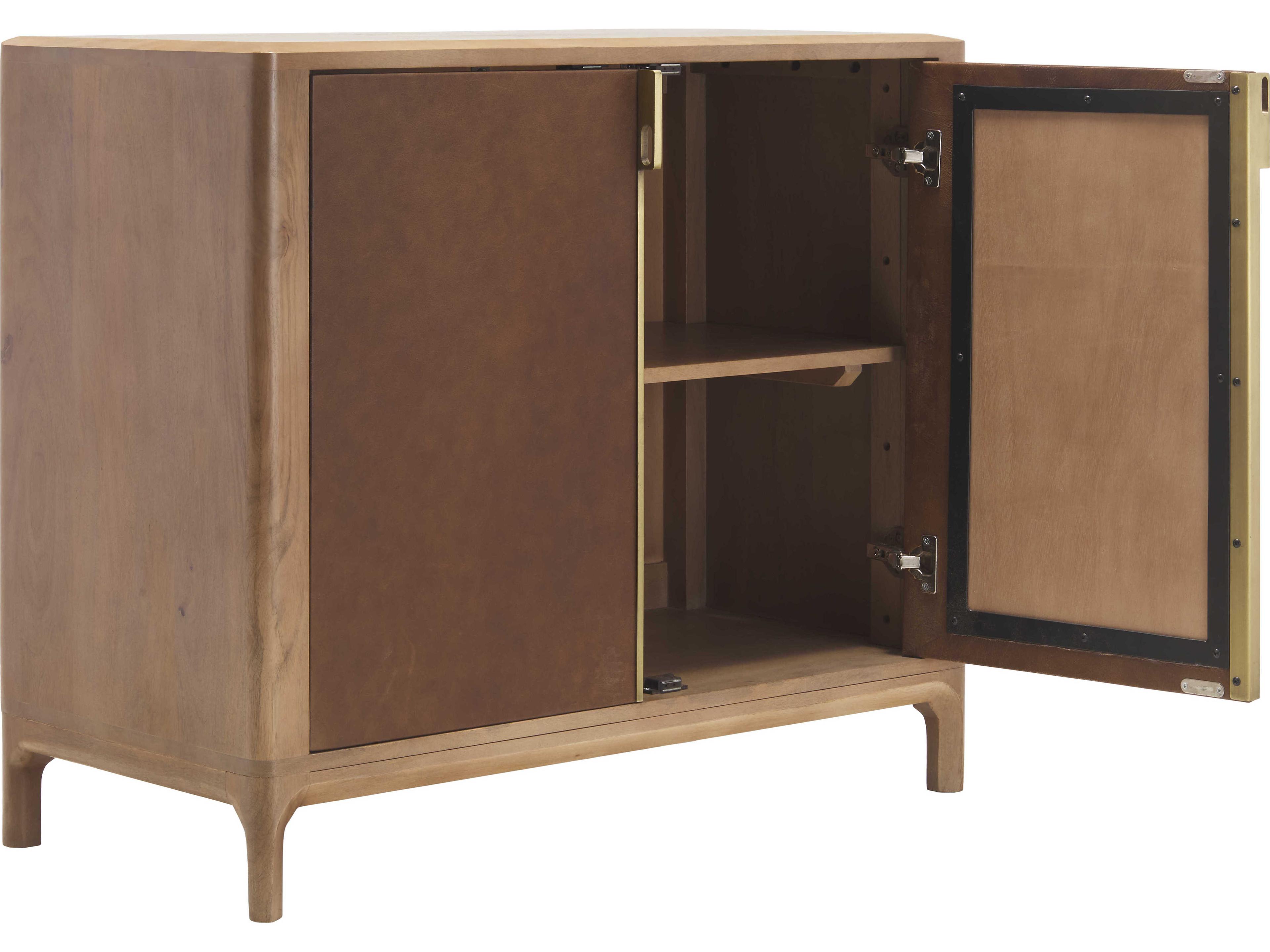 Surya Kenner Brown Mango Wood Accent Chest