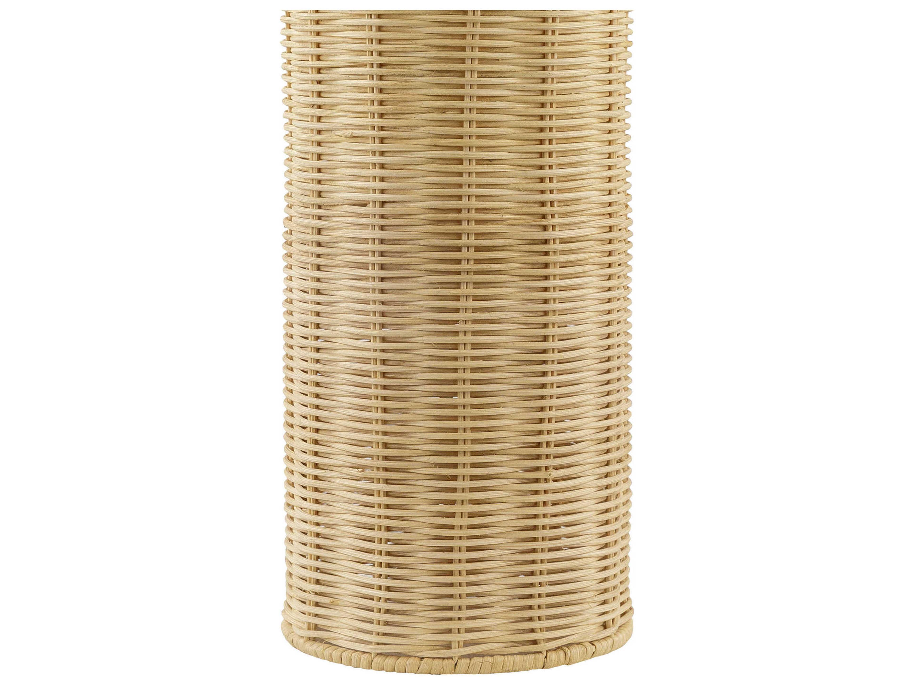Surya Kenna Beige Rattan Brown Table Lamp