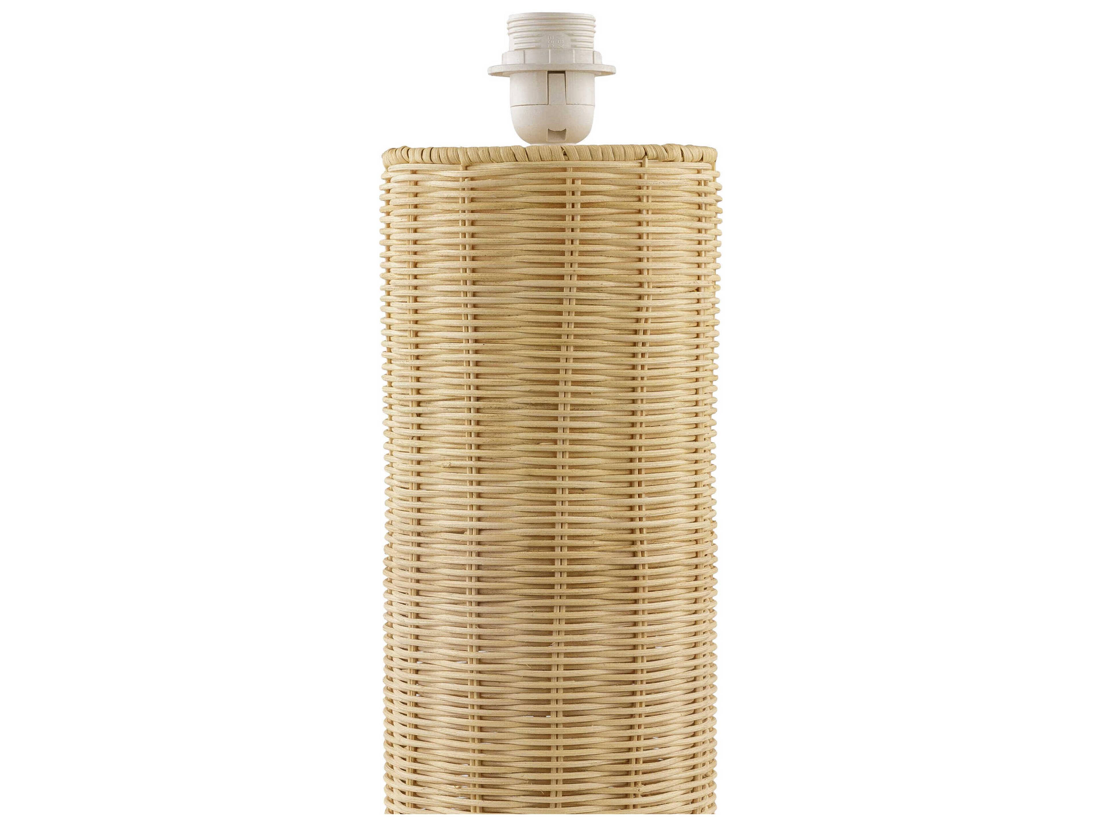 Surya Kenna Beige Rattan Brown Table Lamp