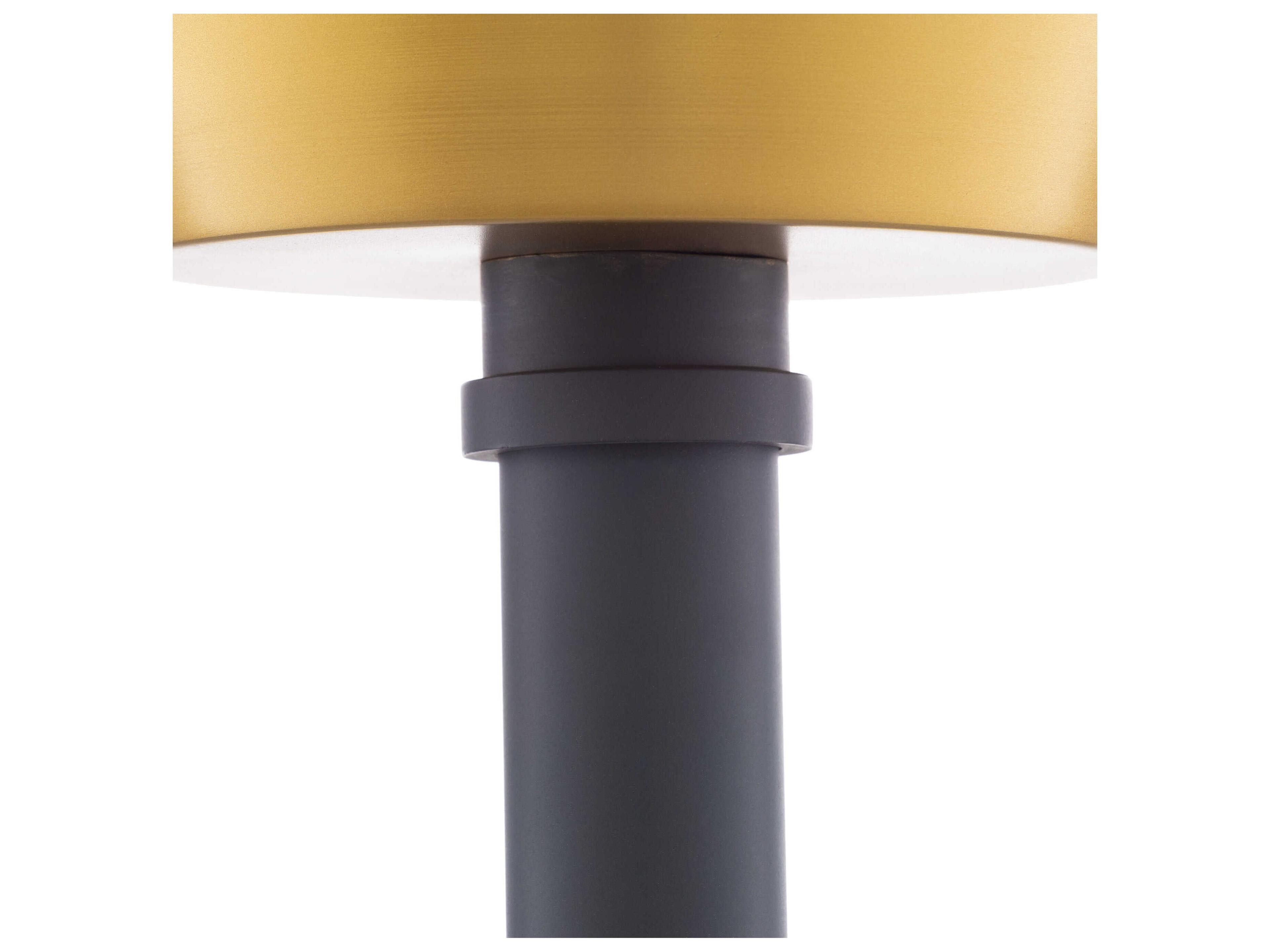 Surya Kori 1-Light Black Brass Mini Pendant