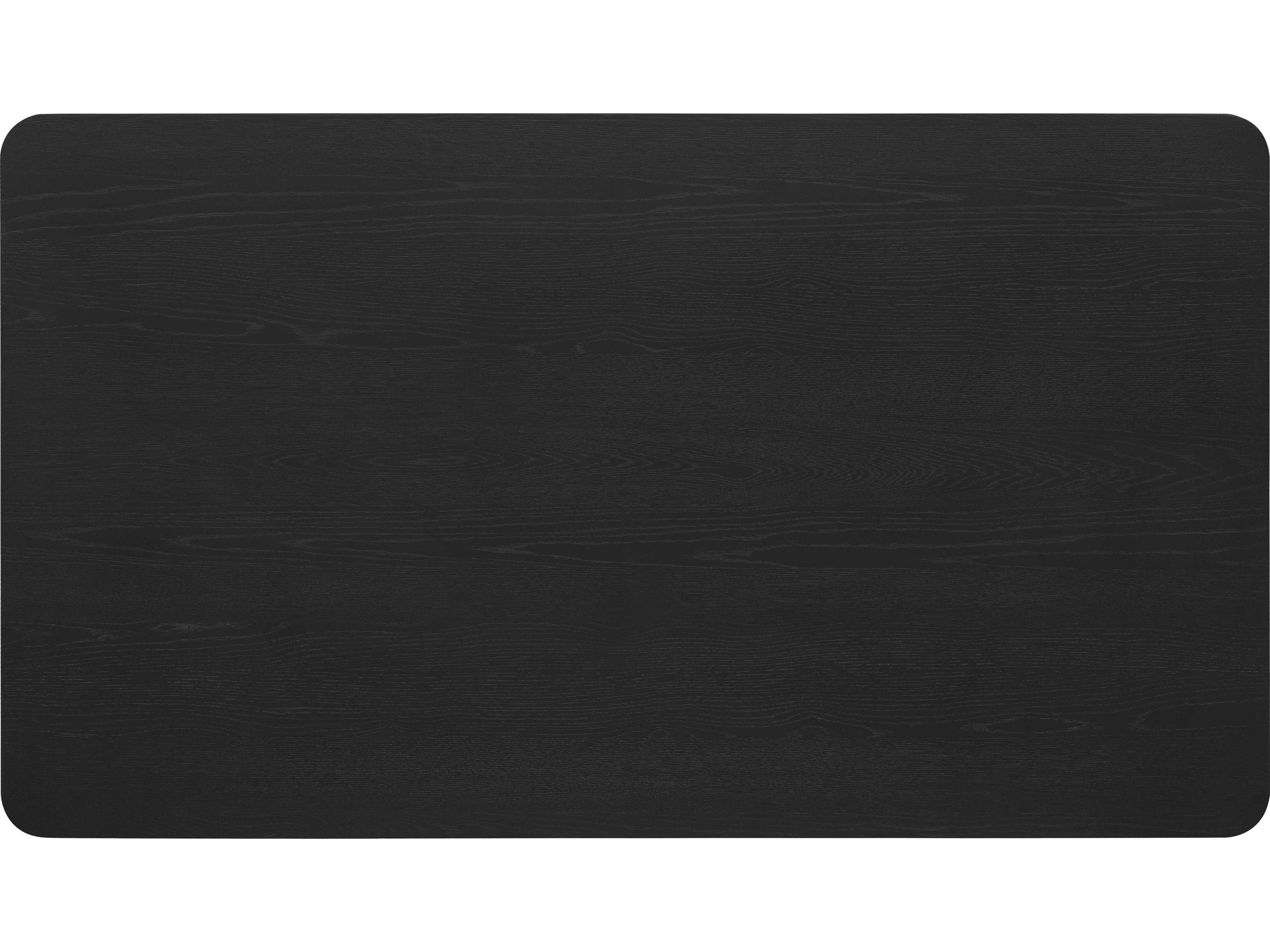 Surya Kisco Rectangular Wood Black Dining Table