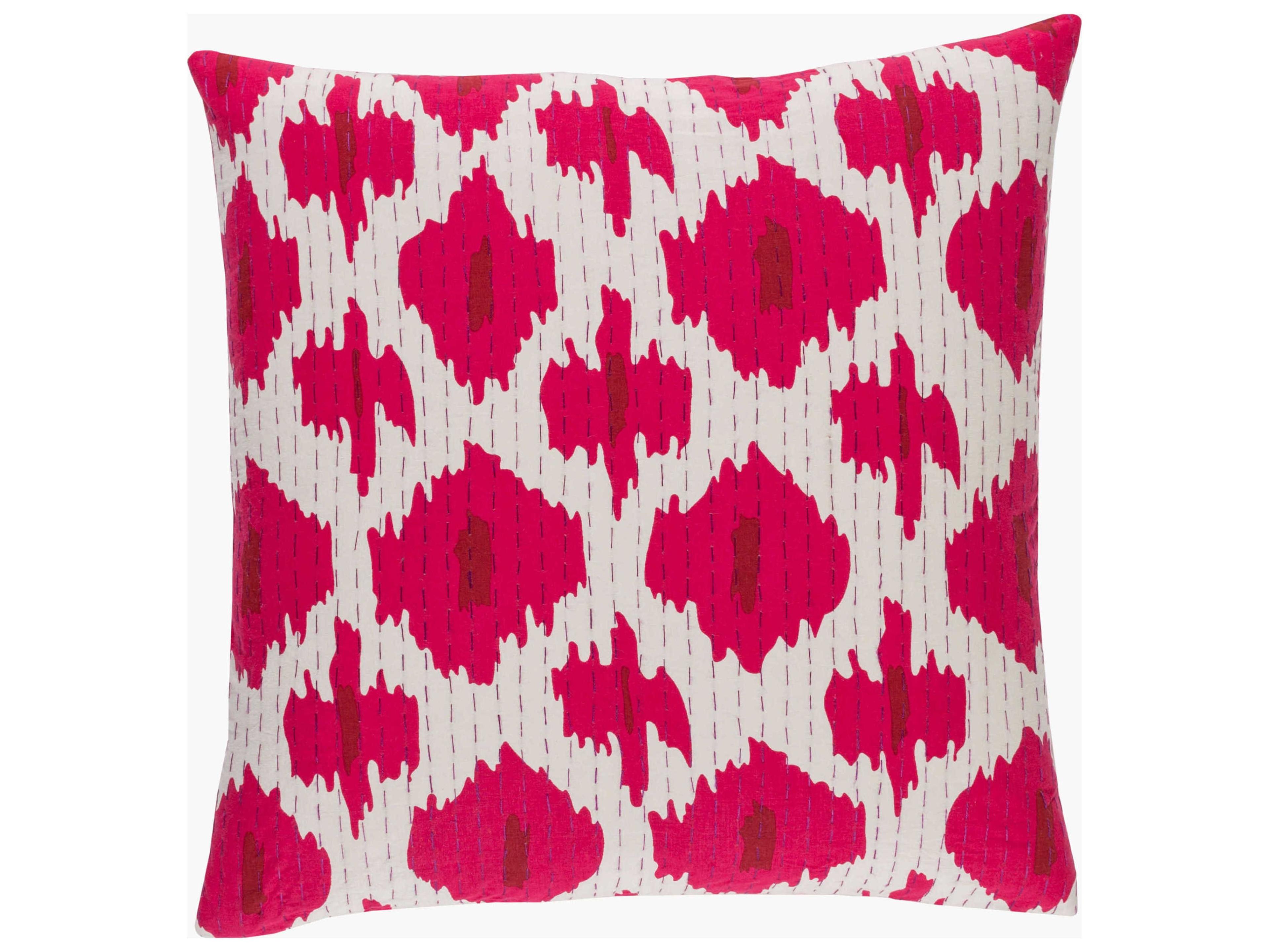 Kantha Pink Pillow