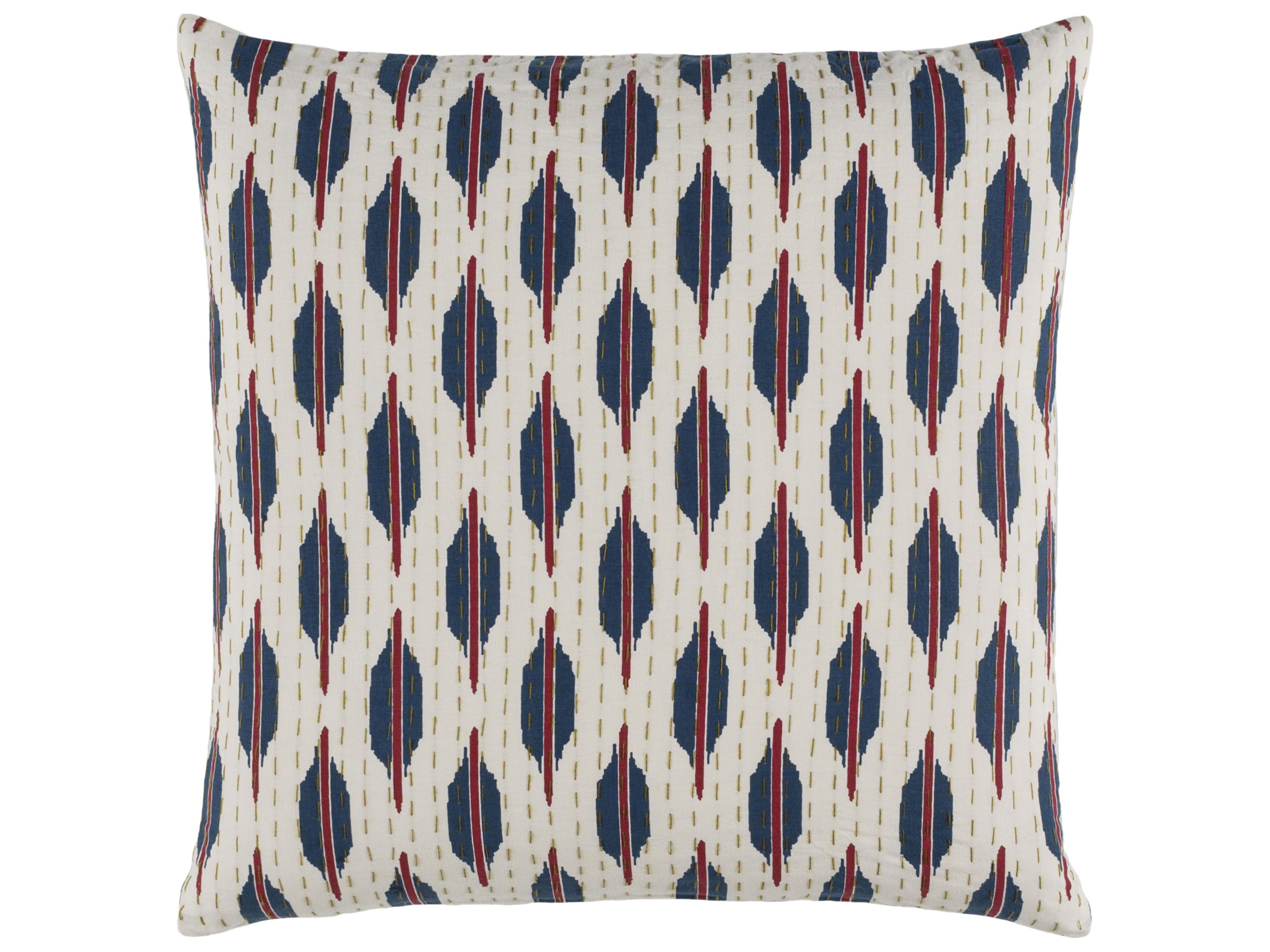 Kantha Navy Pillow