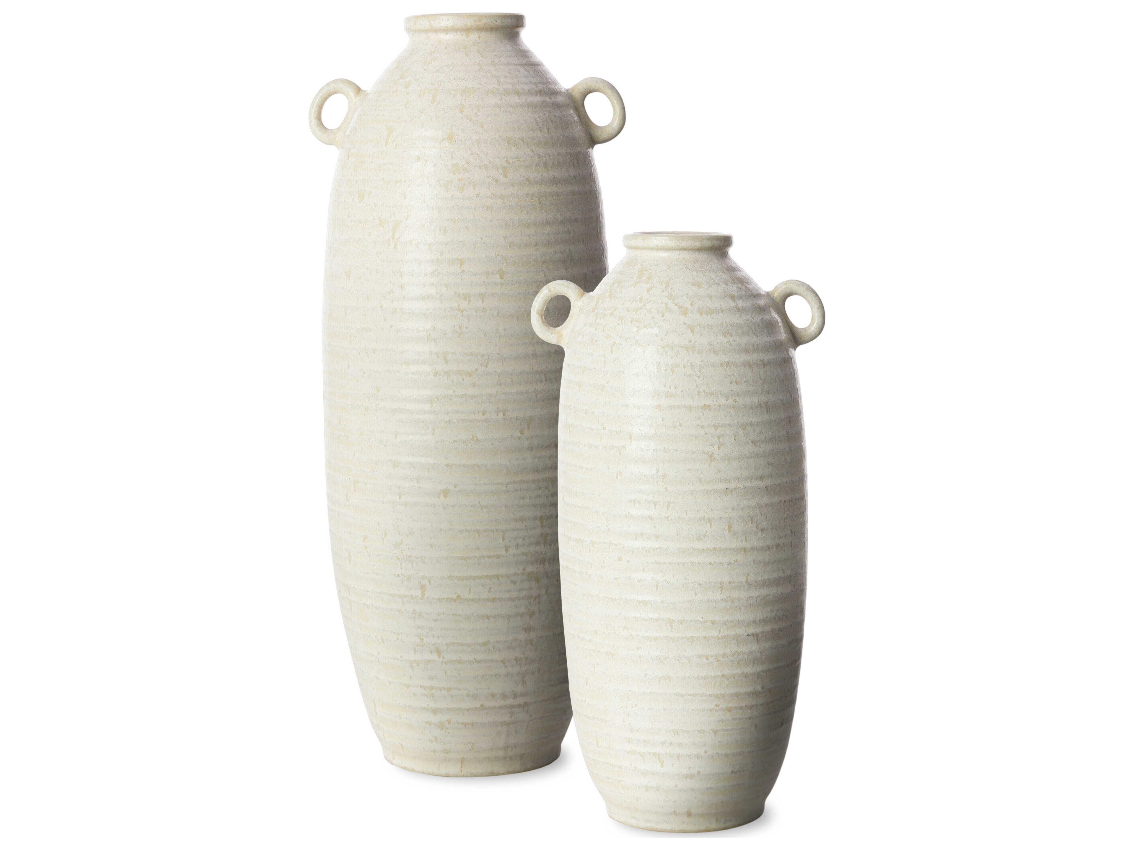 Kushan Cream Vase Set of 2