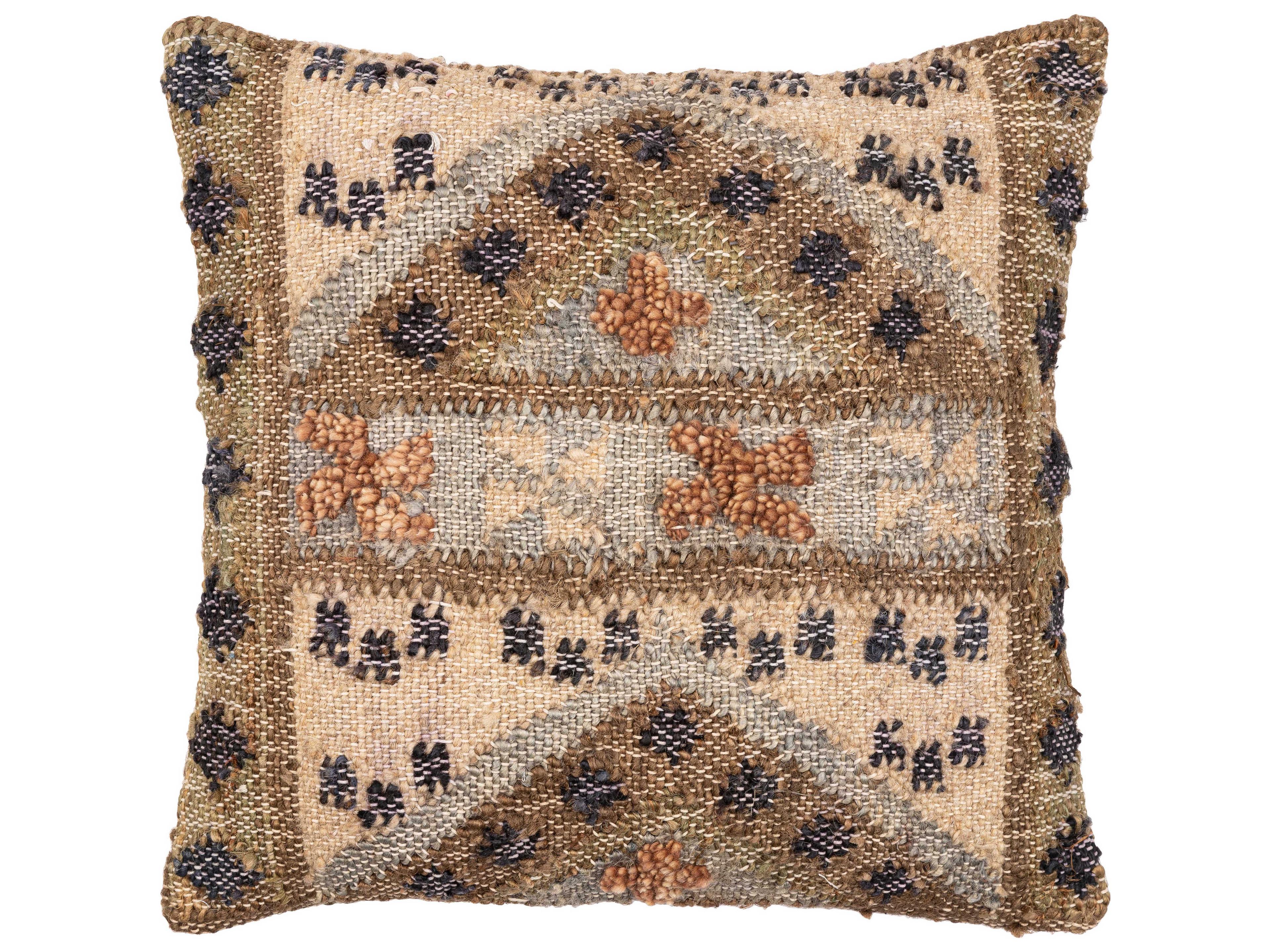 Luanda Dark Brown / Light Beige / Brown Pillow