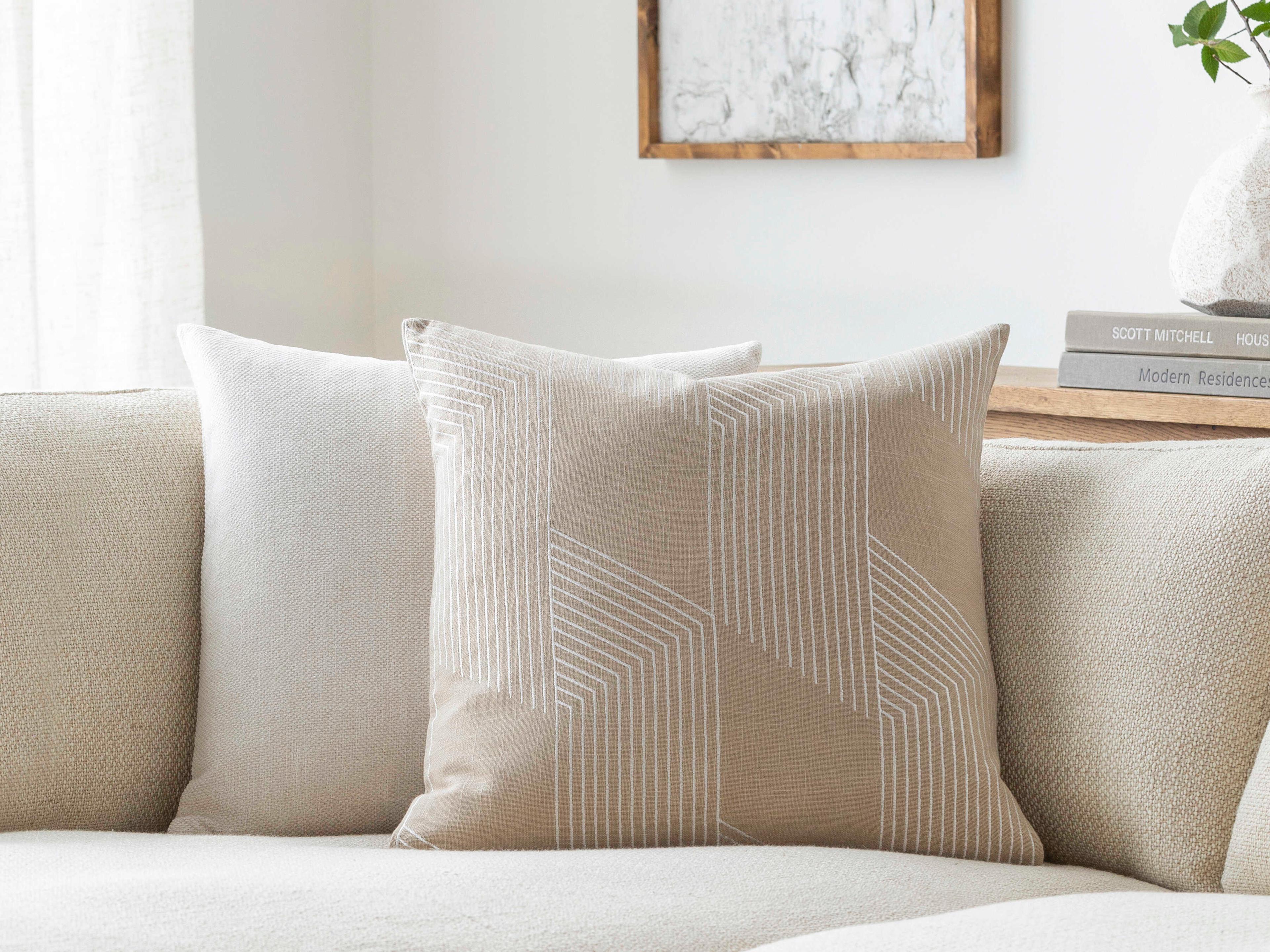 Surya Merle Beige Pillow