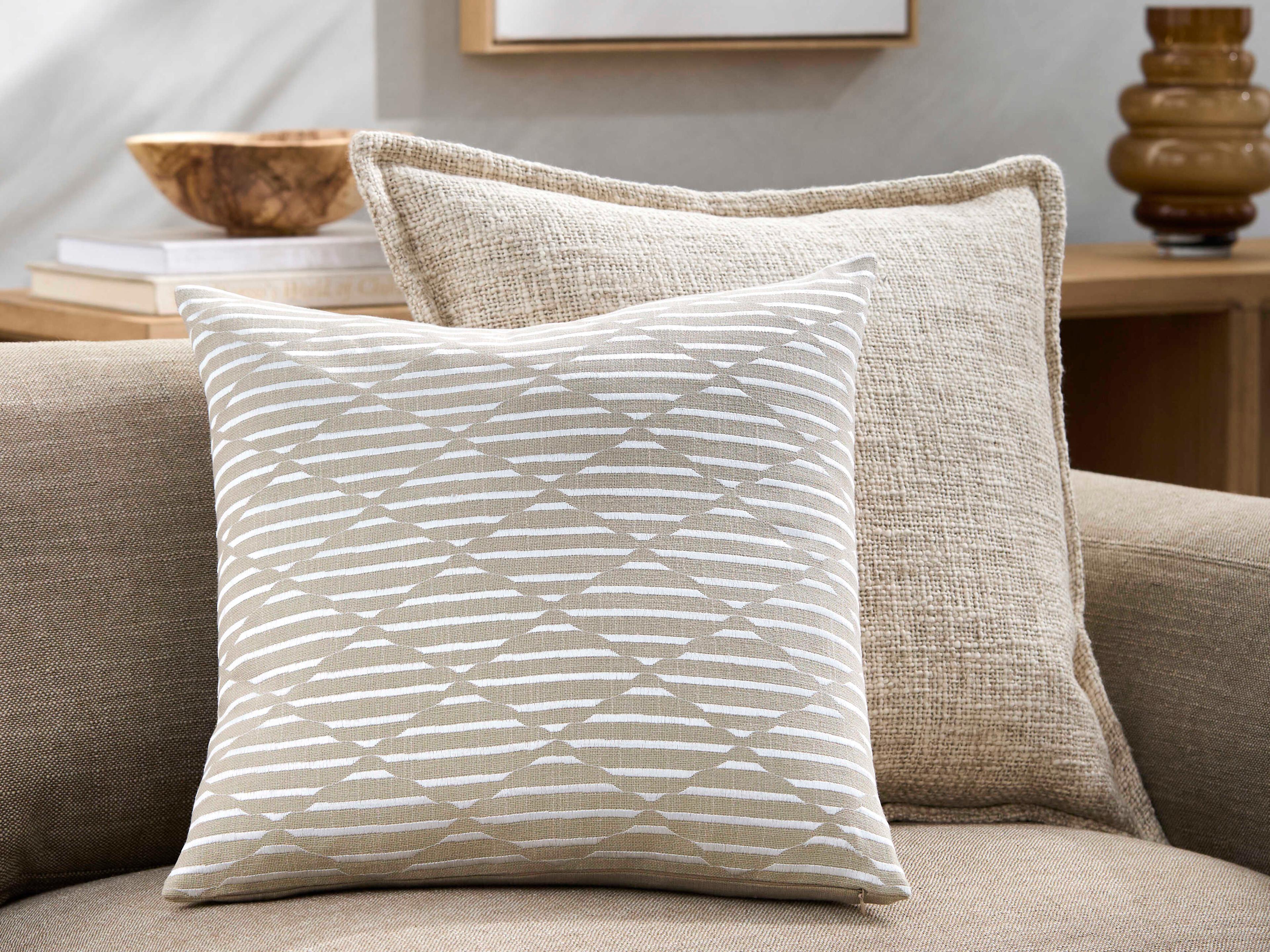 Surya Merle Beige Pillow