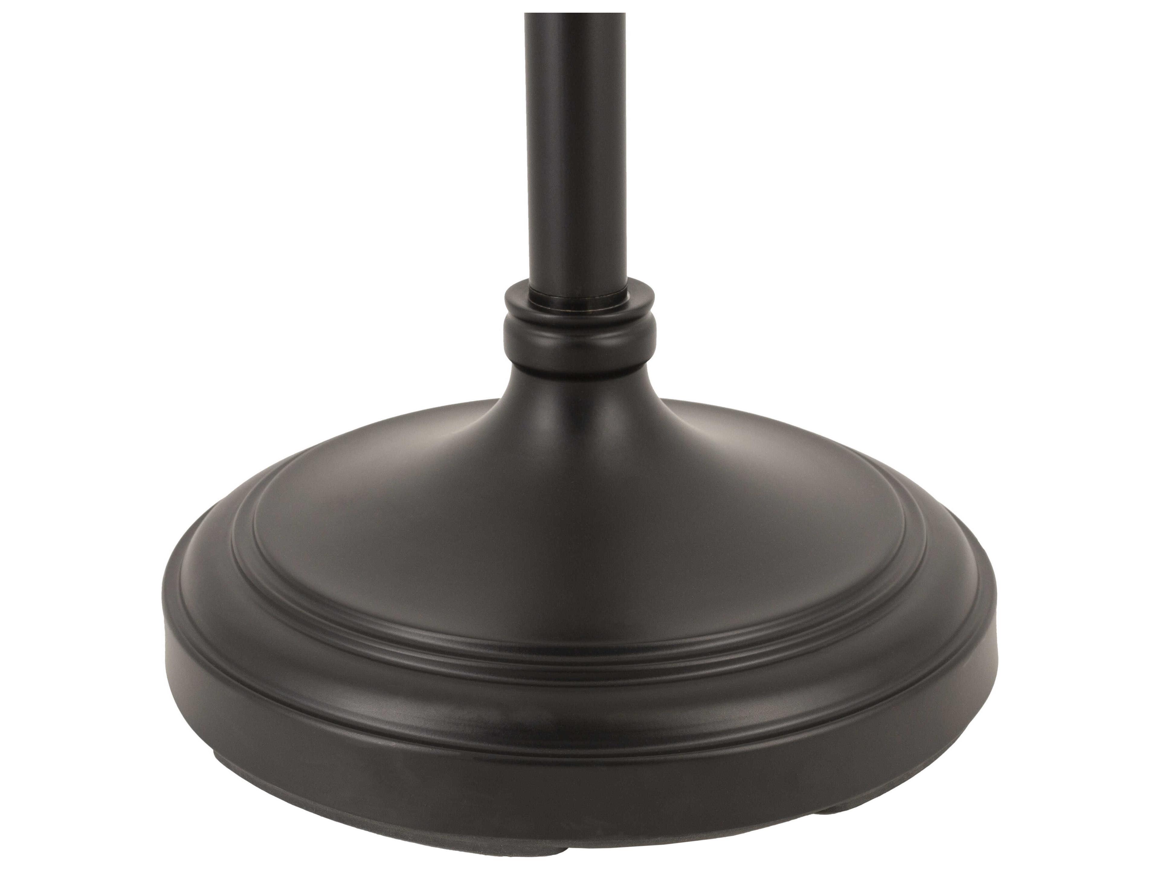 Surya Letty Black White Brown Polyester Floor Lamp