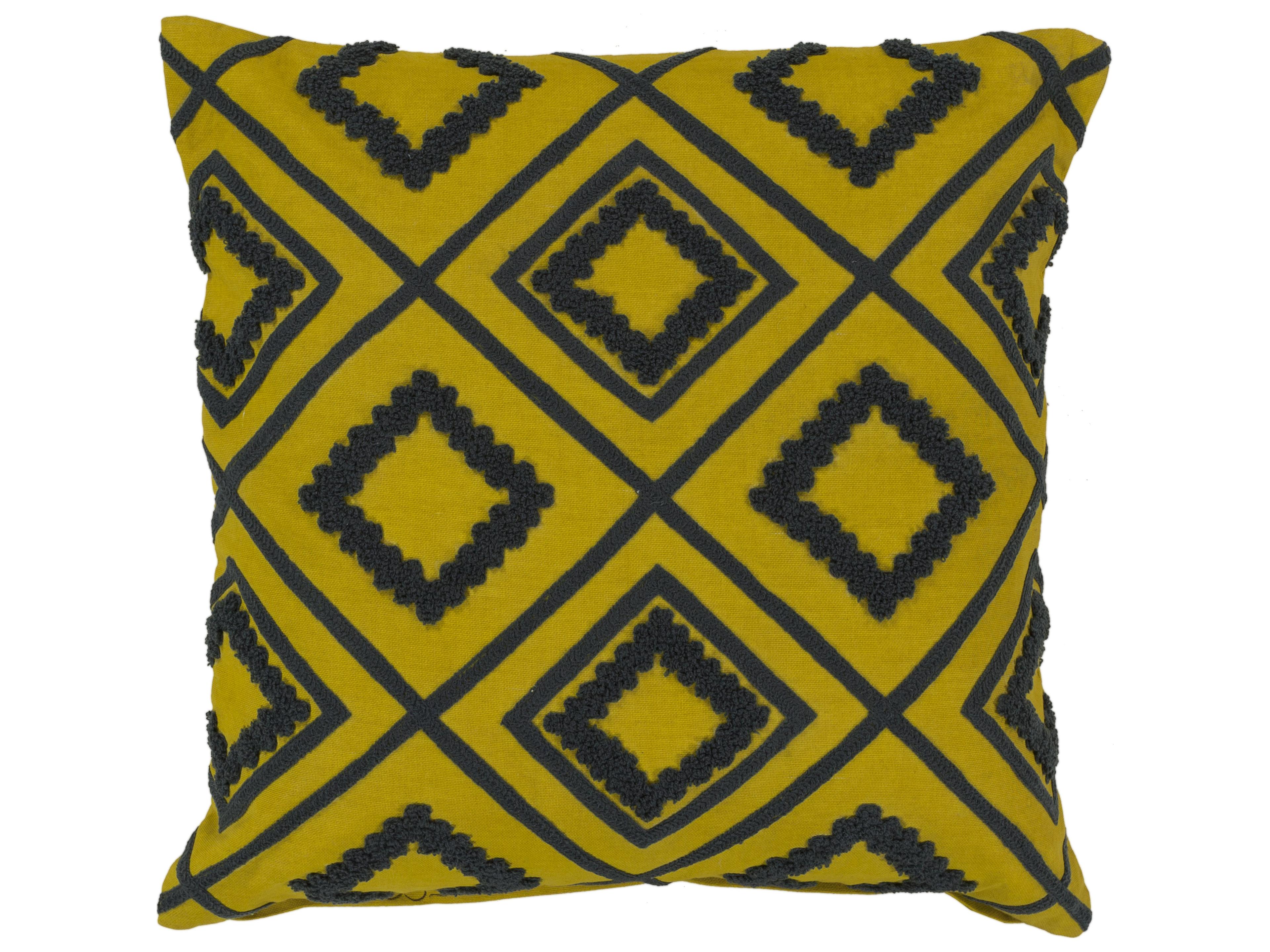 Surya Tribe Charcoal Pillow
