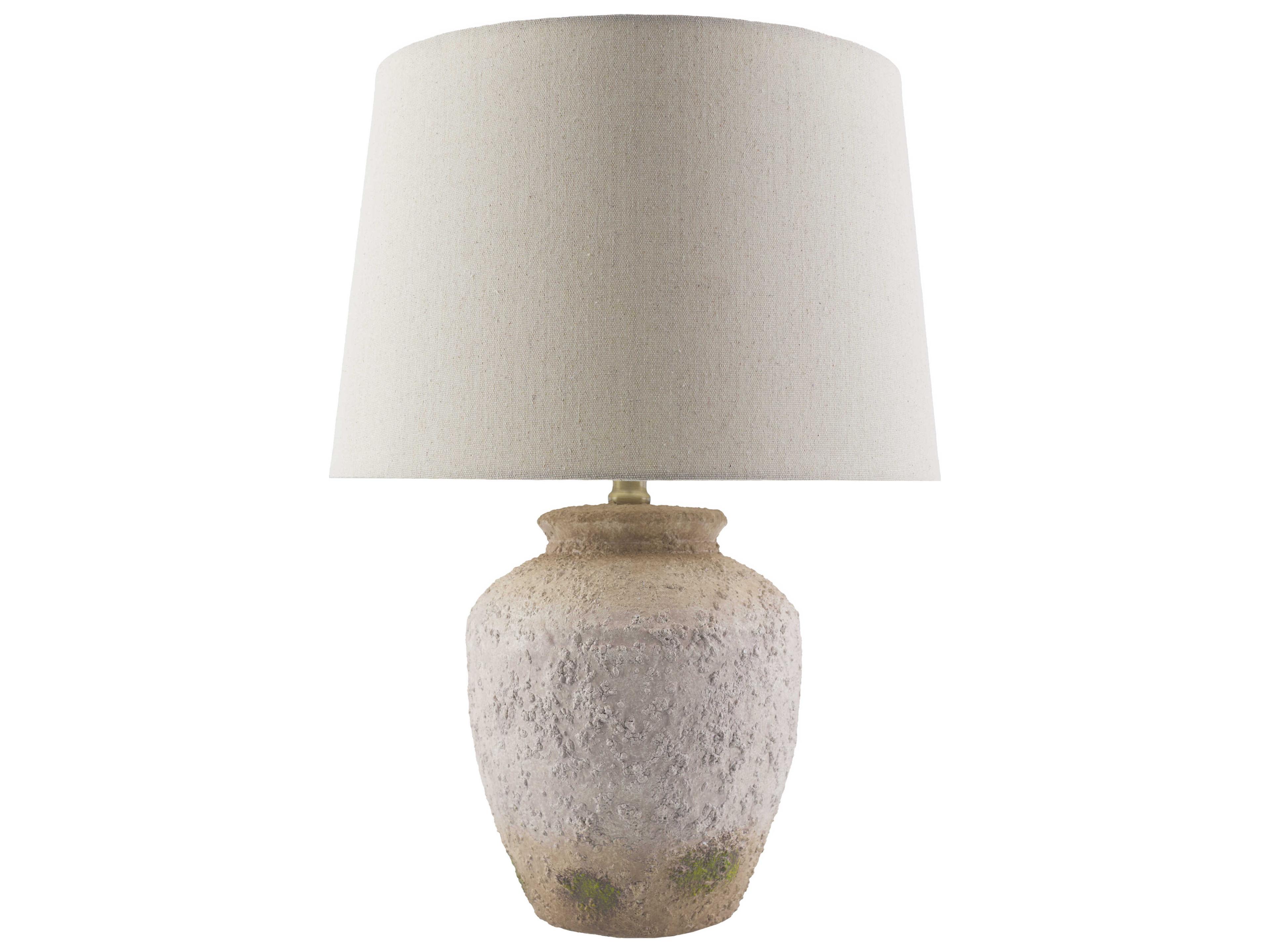 Lianos Terracotta Wheat Linen Brown Table Lamp