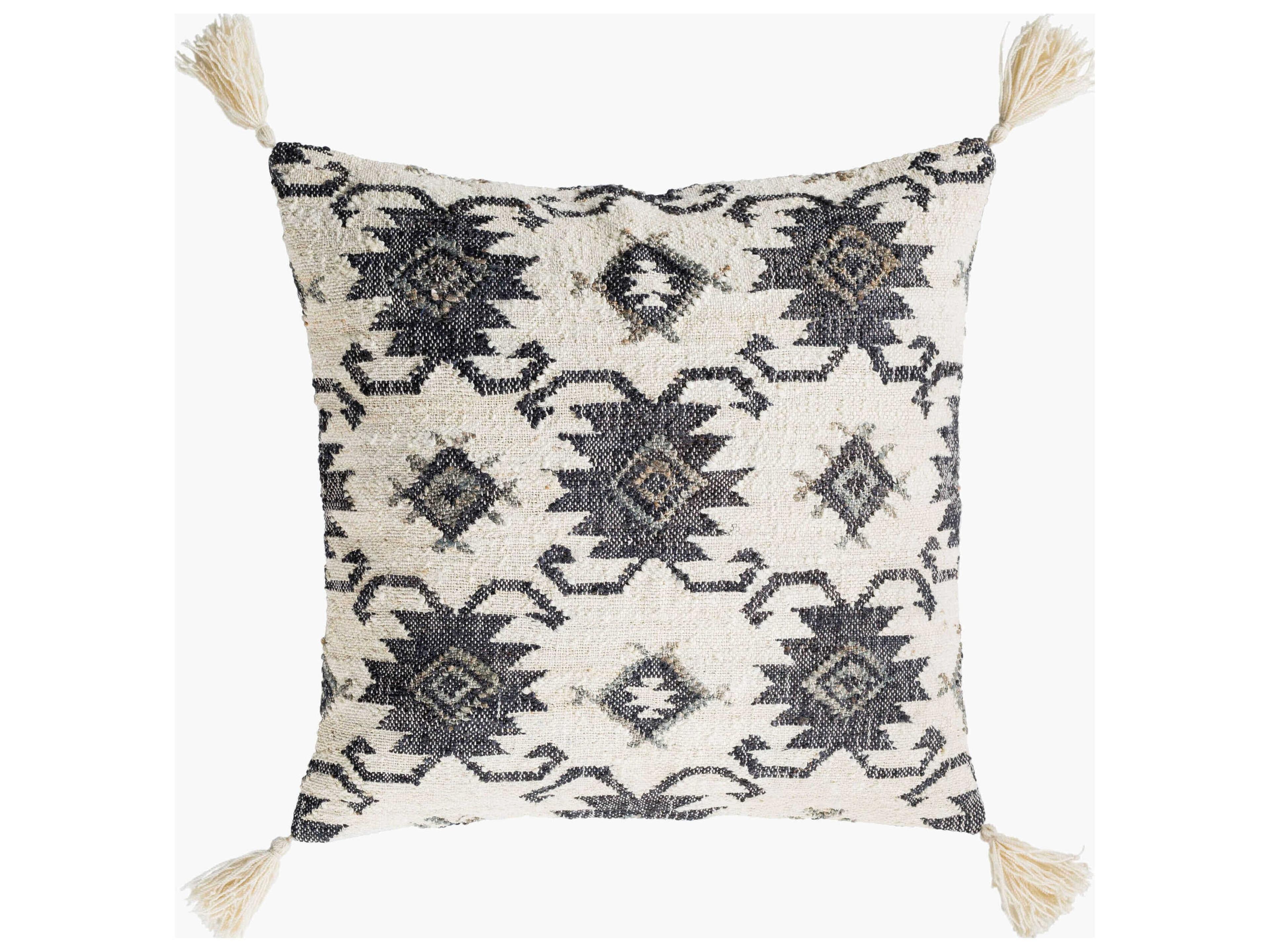 Lenora Black / Charcoal / Ivory Pillow