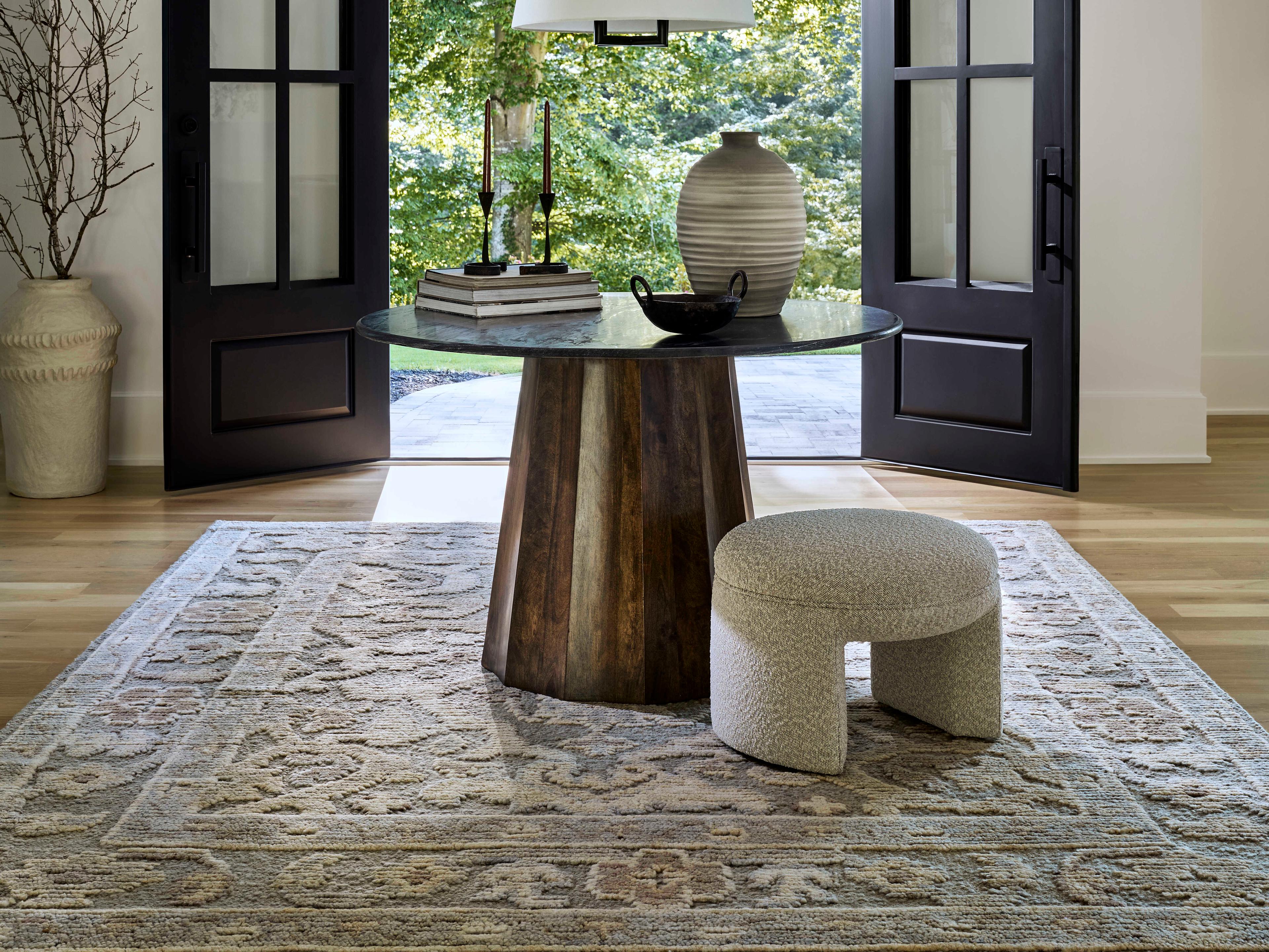 Surya Leros Bordered Area Rug