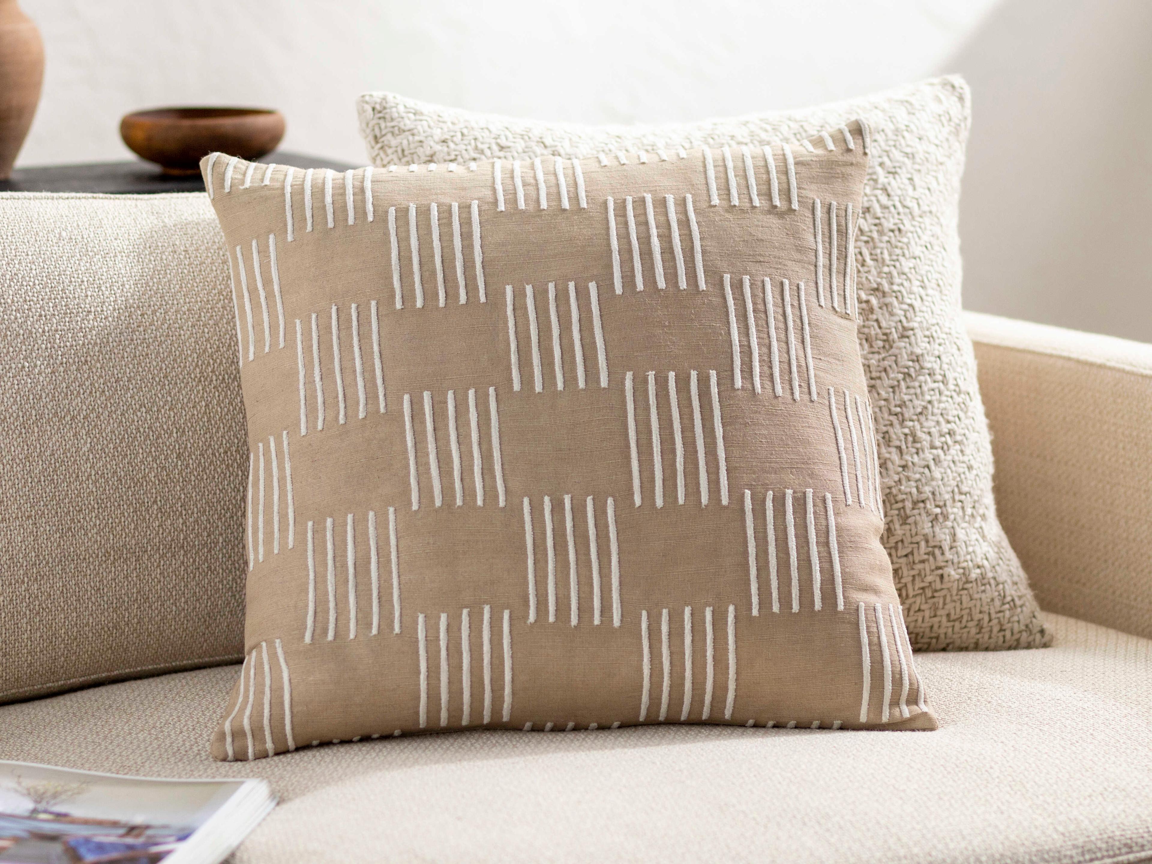 Surya Layten Beige Pillow