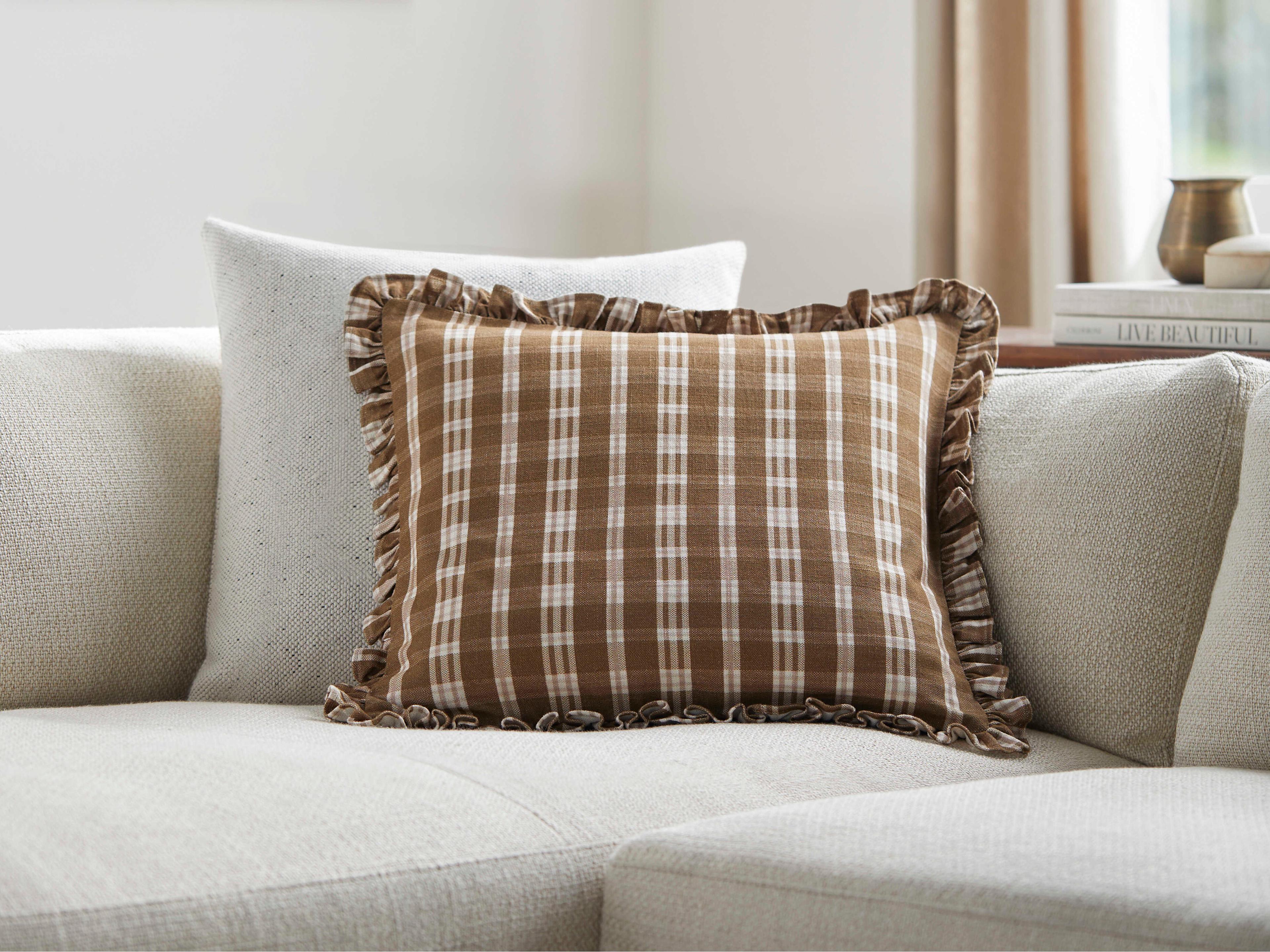 Surya Louisville Taupe Pillow