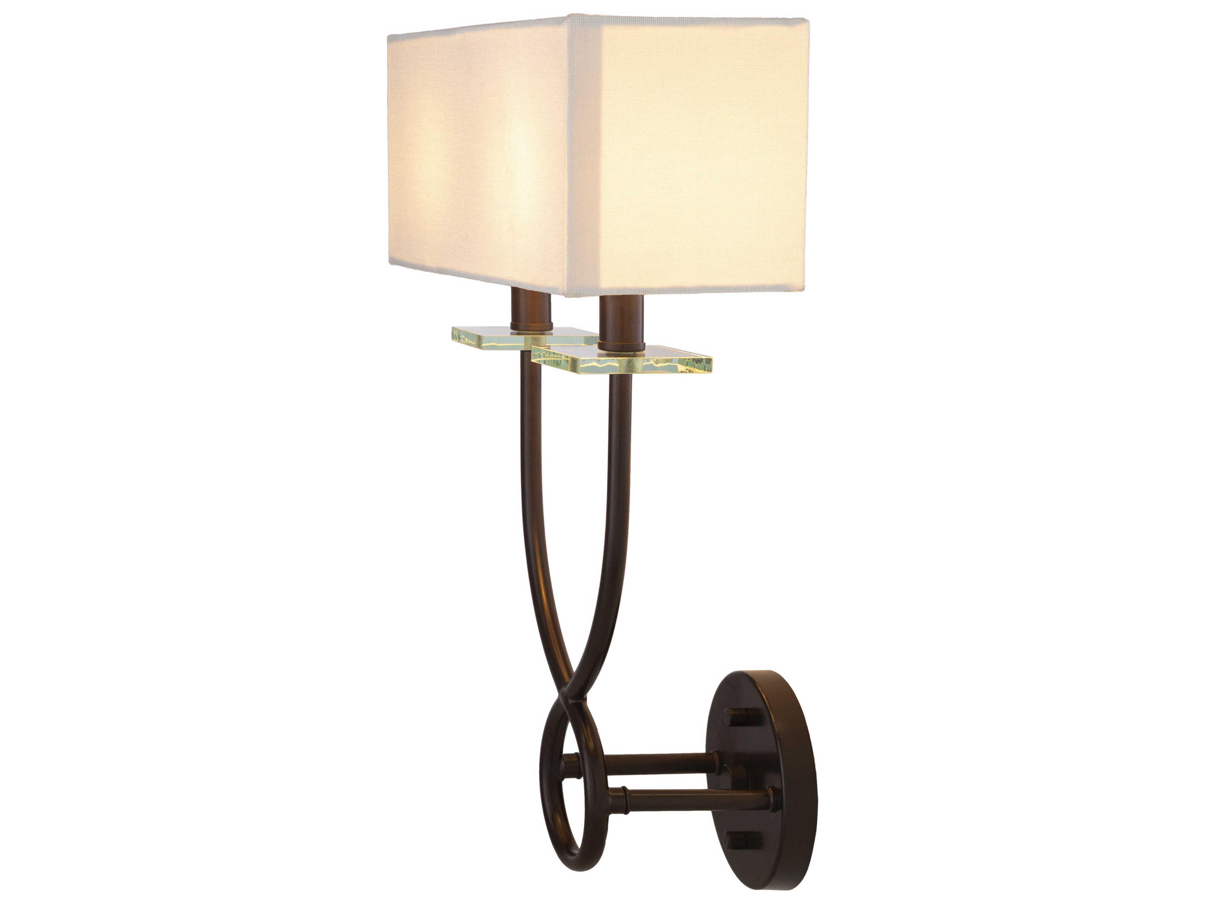 Surya Livi 2-Light Metallic Bronze Wall Sconce