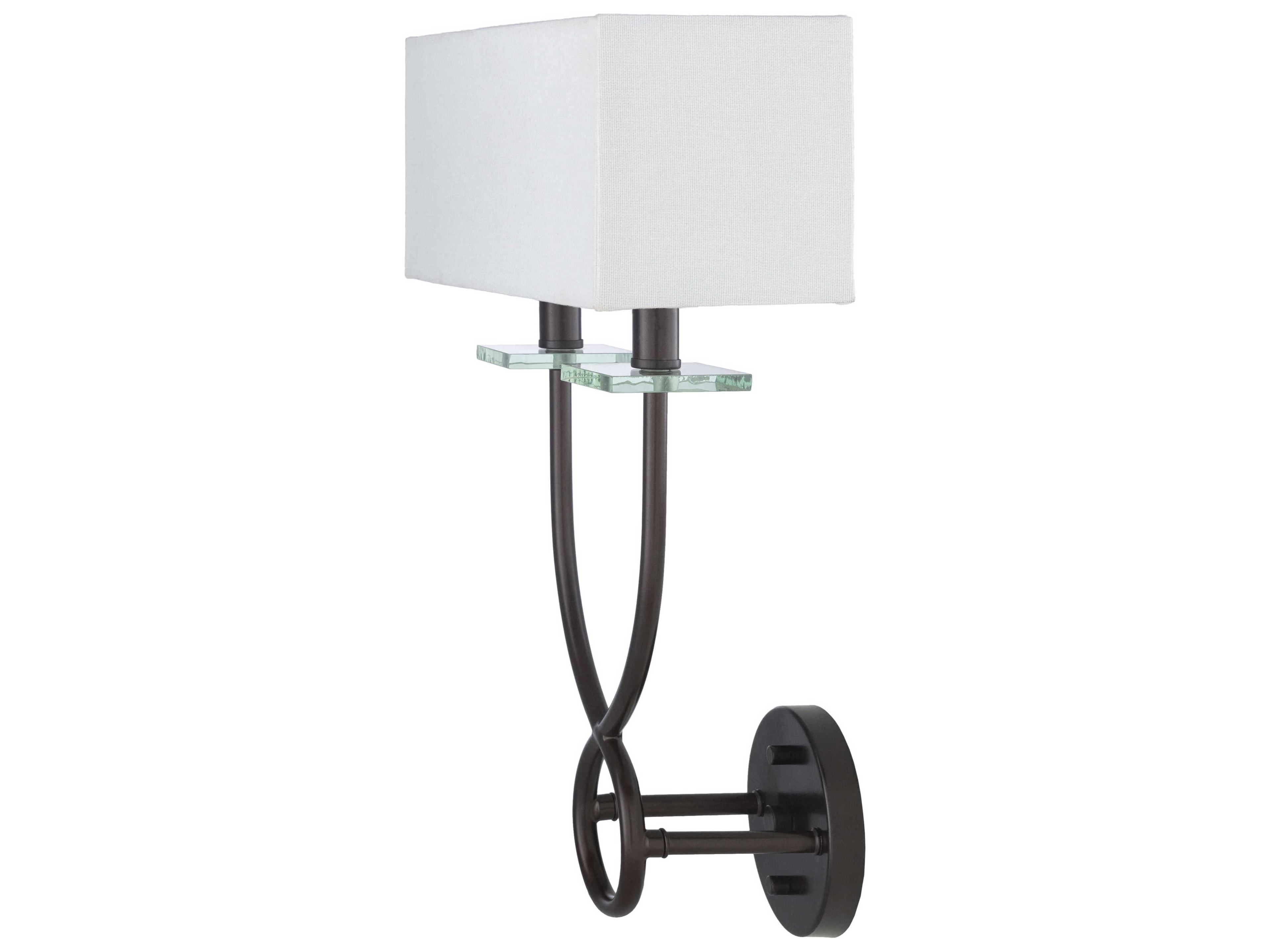 Surya Livi 2-Light Metallic Bronze Wall Sconce