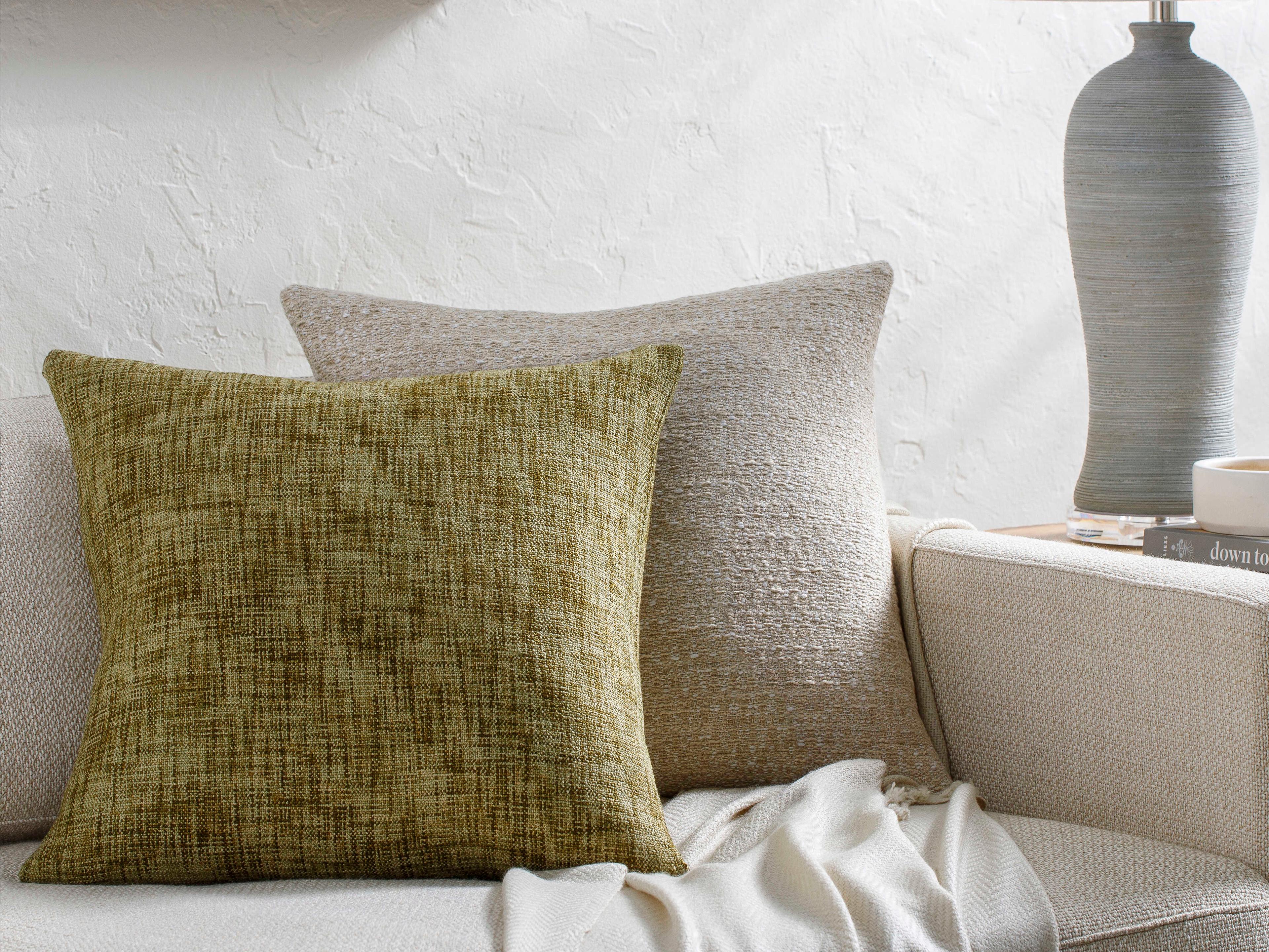 Surya Lizeth Olive Pillow