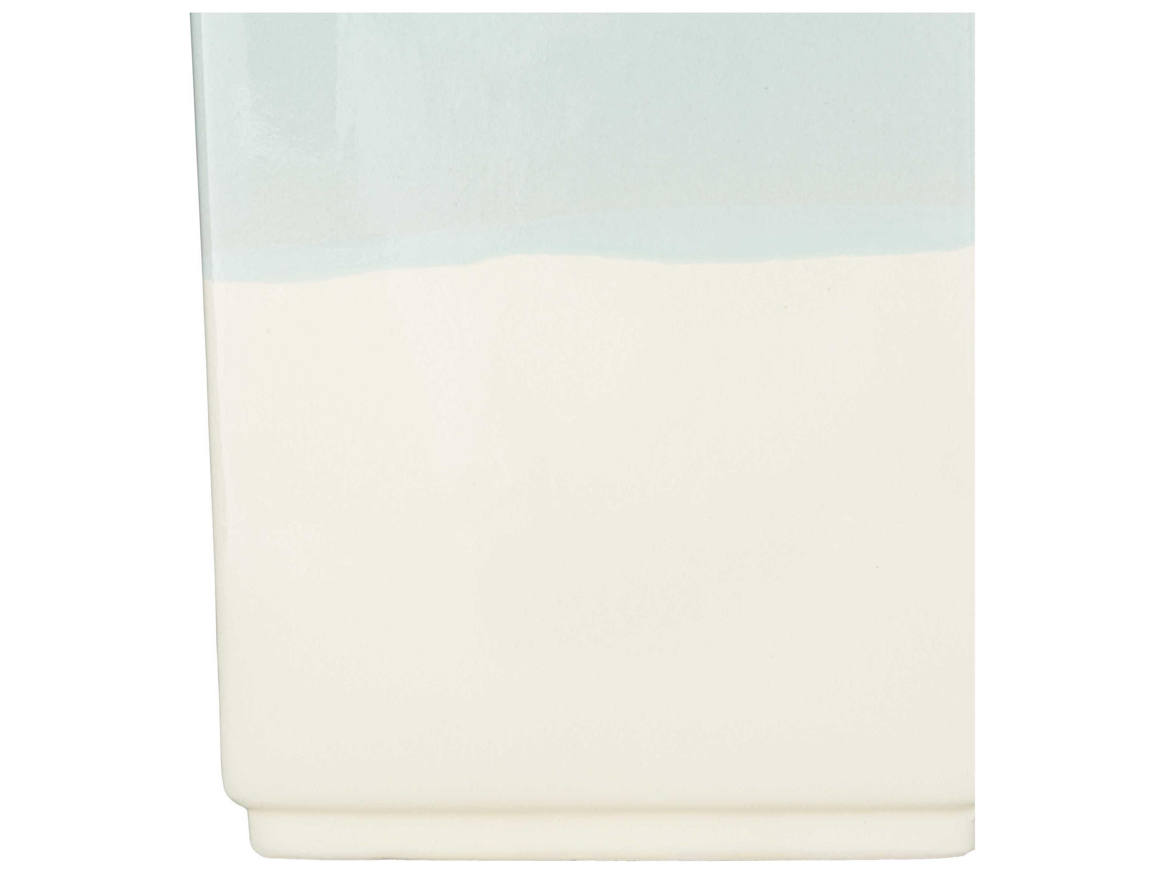 Surya Malloy Aqua Ivory Linen Blue Buffet Lamp