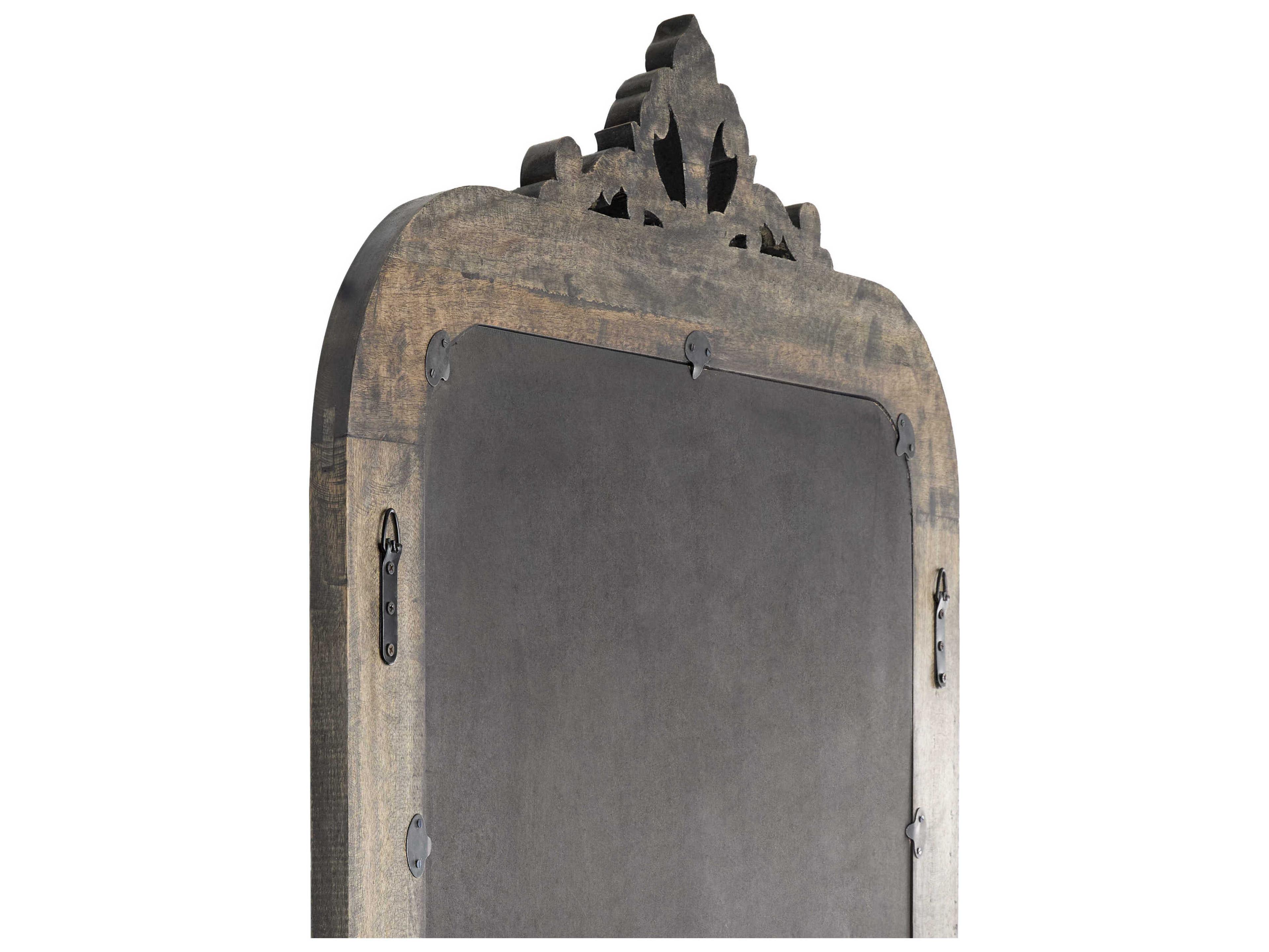 Surya Maysoon Dark Brown Floor Mirror