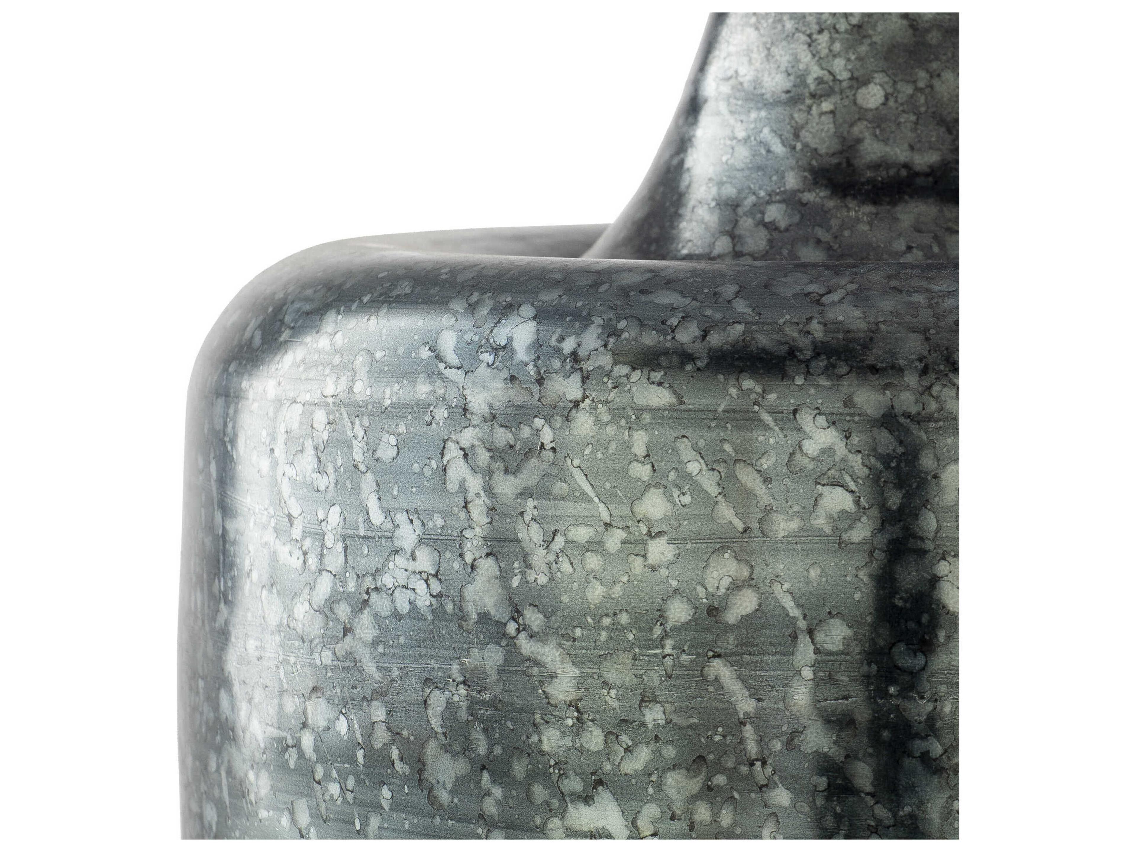 Surya Micah Gray White Cotton Table Lamp