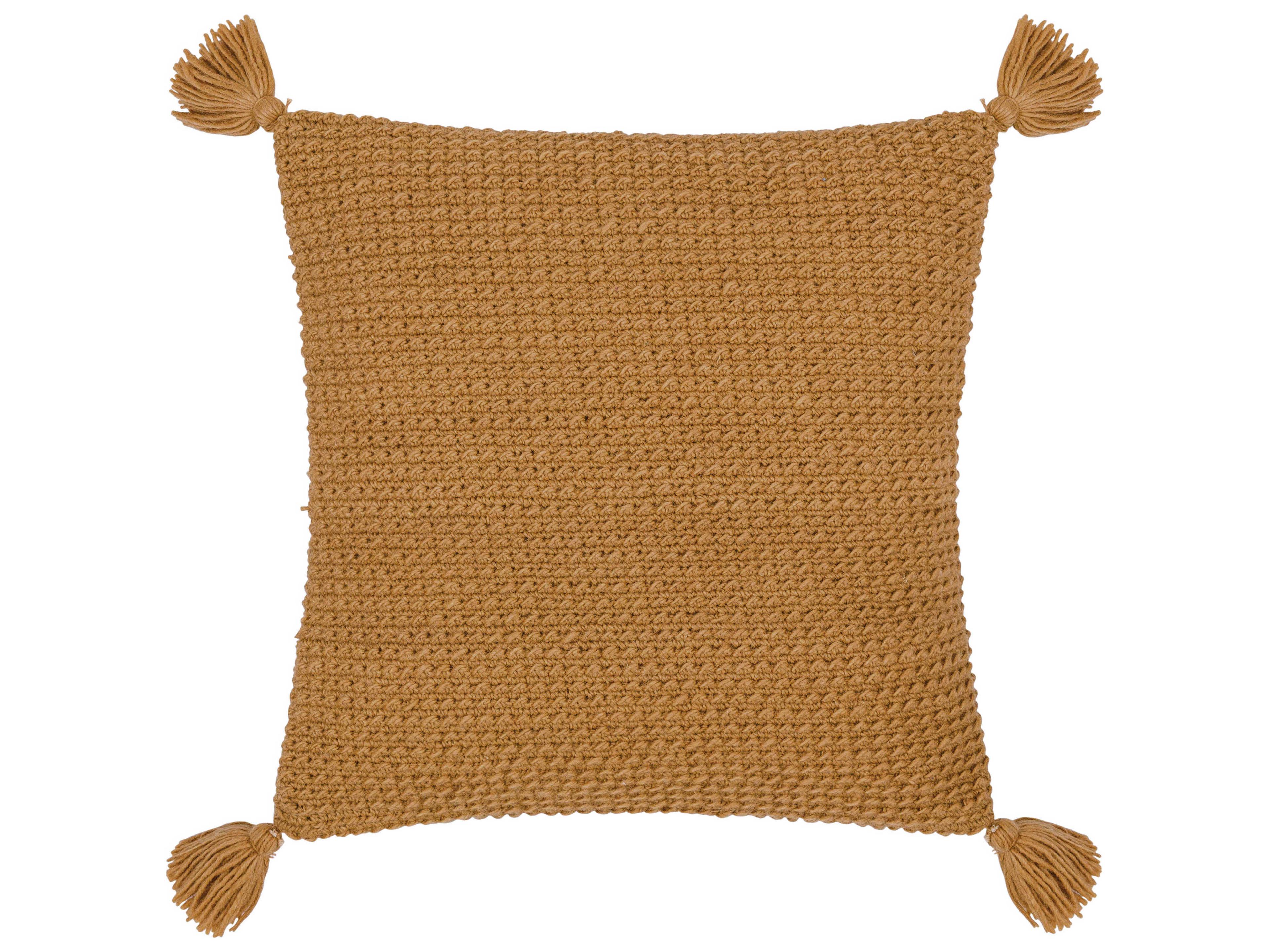 Makrome Yellow Pillow
