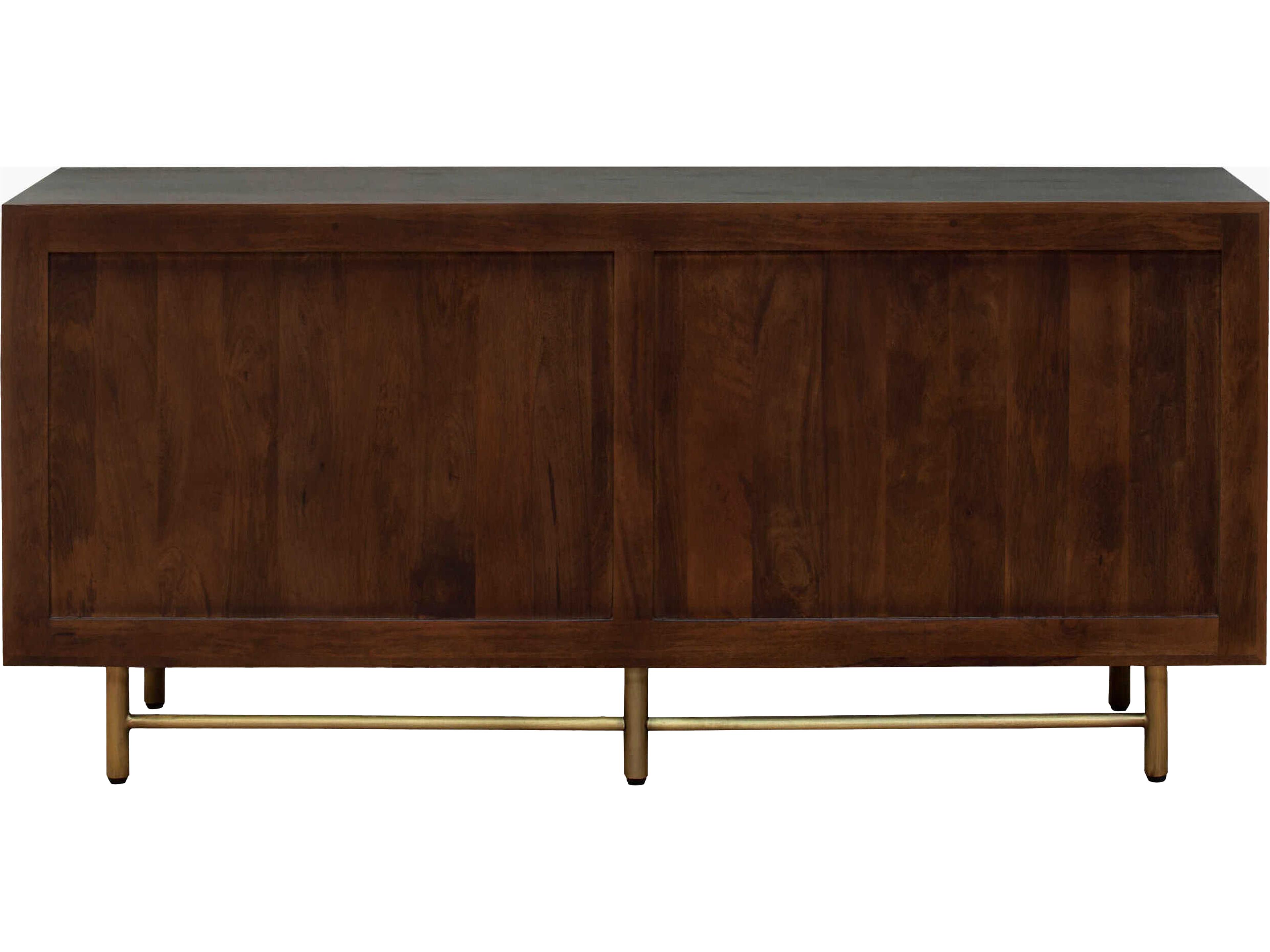 Surya Molander 64" Brown Metallic Brass Sideboard