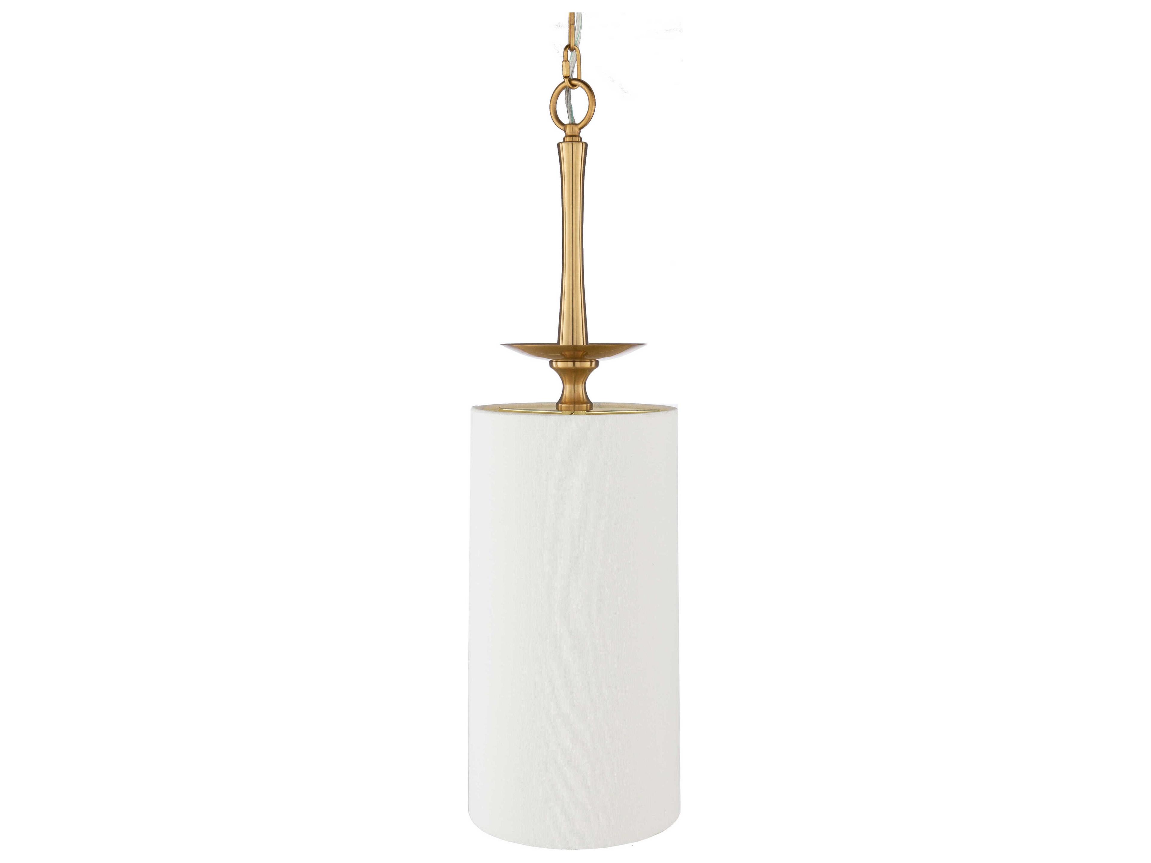 Surya Malani 1-Light Metallic Brass Mini Pendant