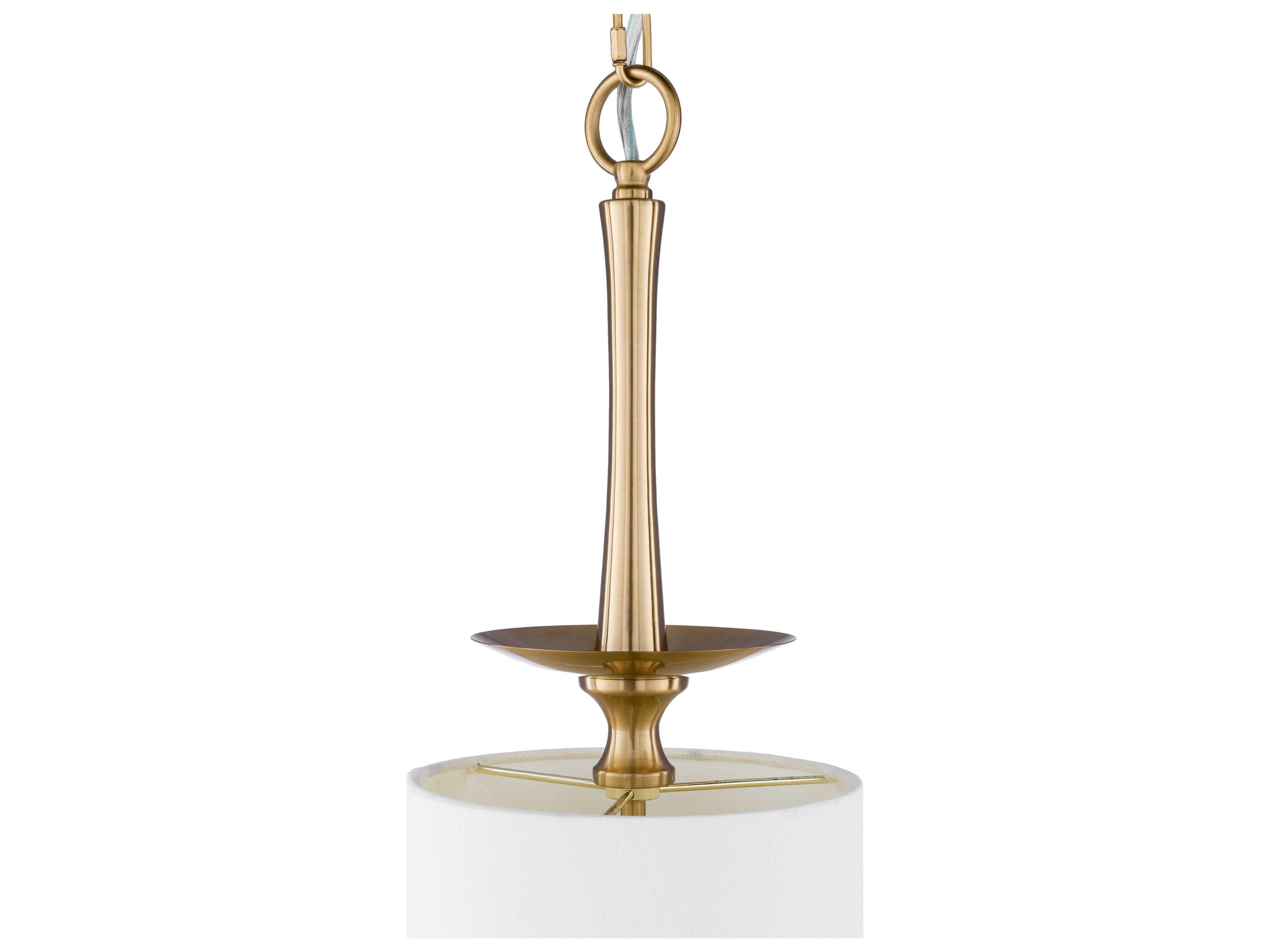 Surya Malani 1-Light Metallic Brass Mini Pendant