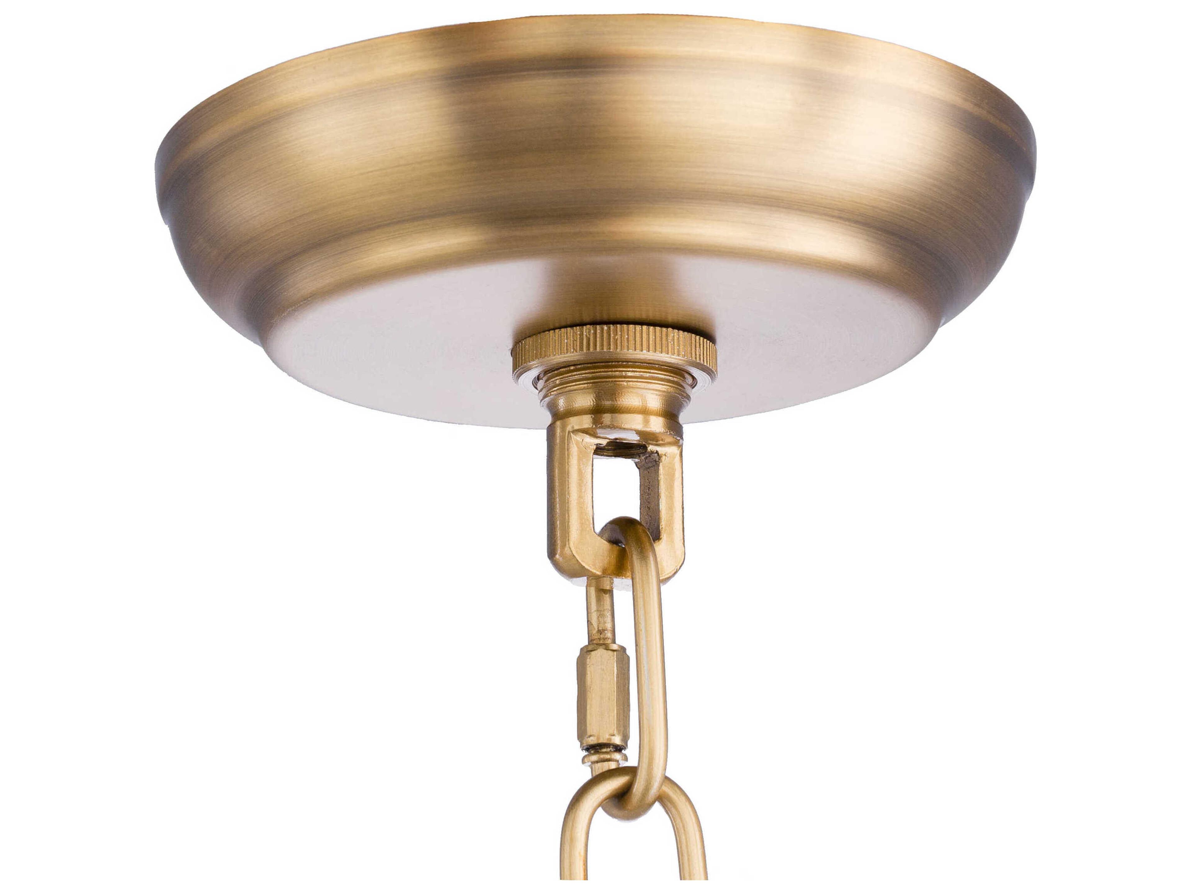 Surya Malani 1-Light Metallic Brass Mini Pendant