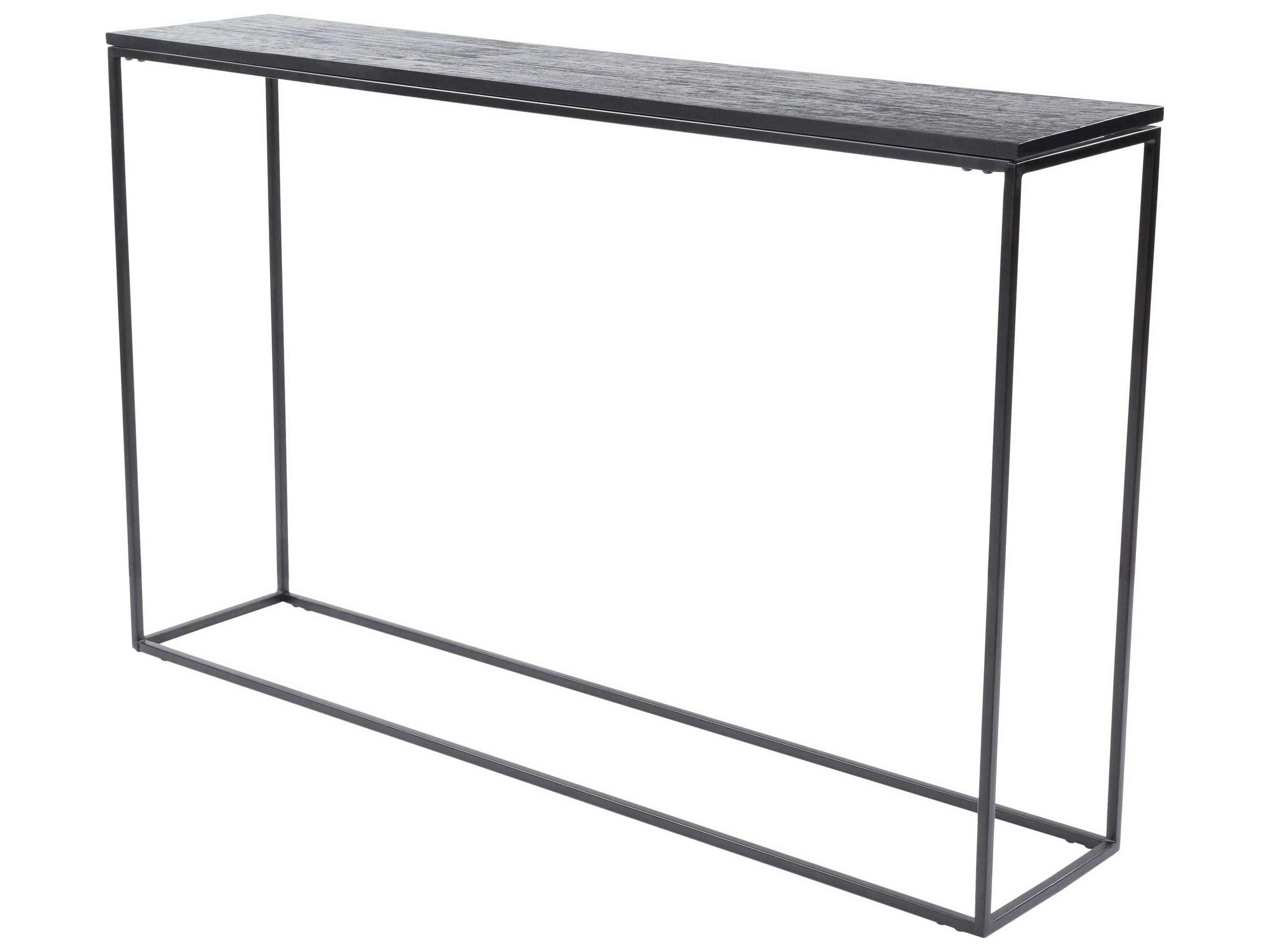 Mcmillan Rectangular Metal Black Console Table