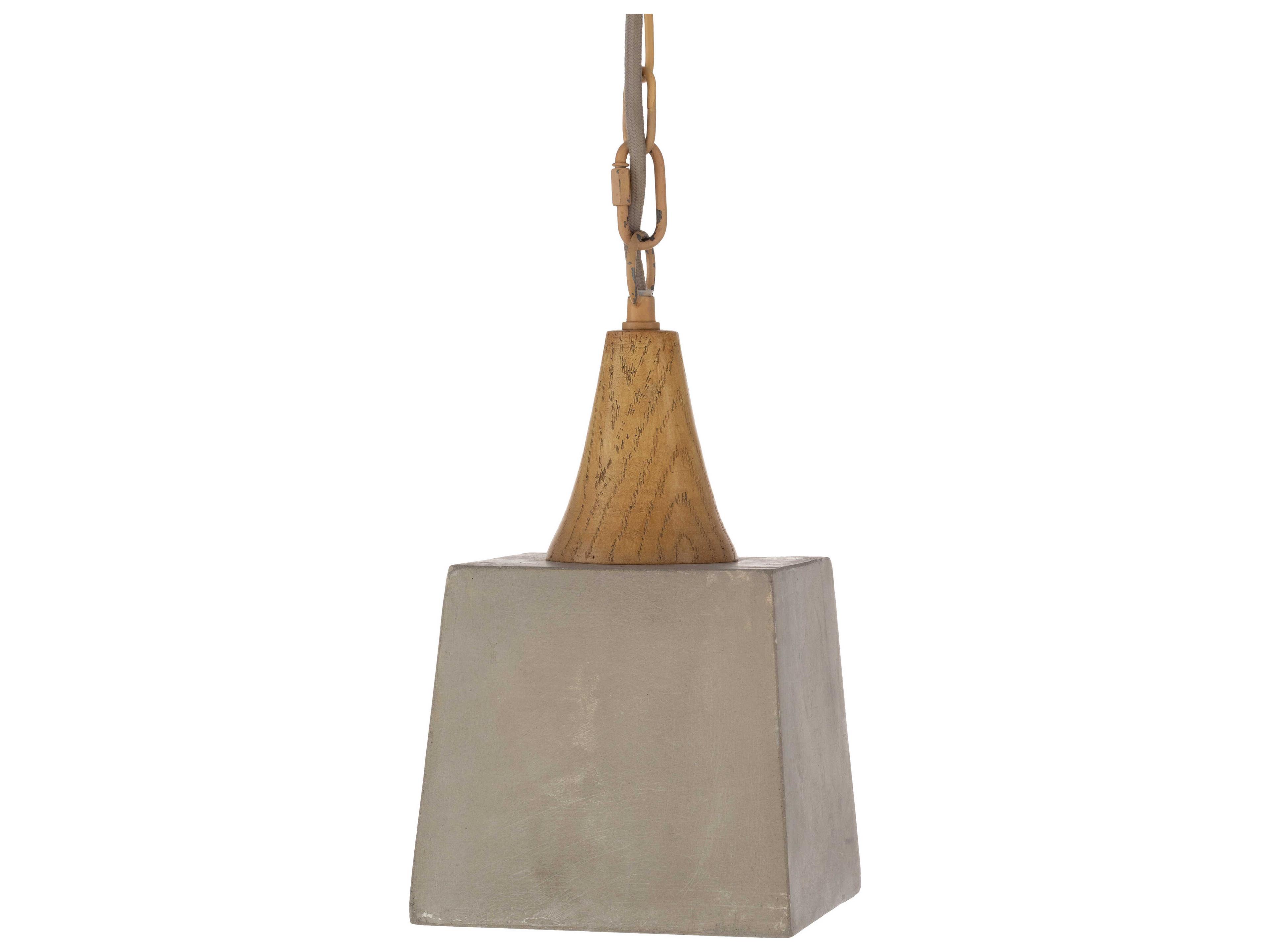 Surya Mortimer 1-Light Gray Geometric Mini Pendant