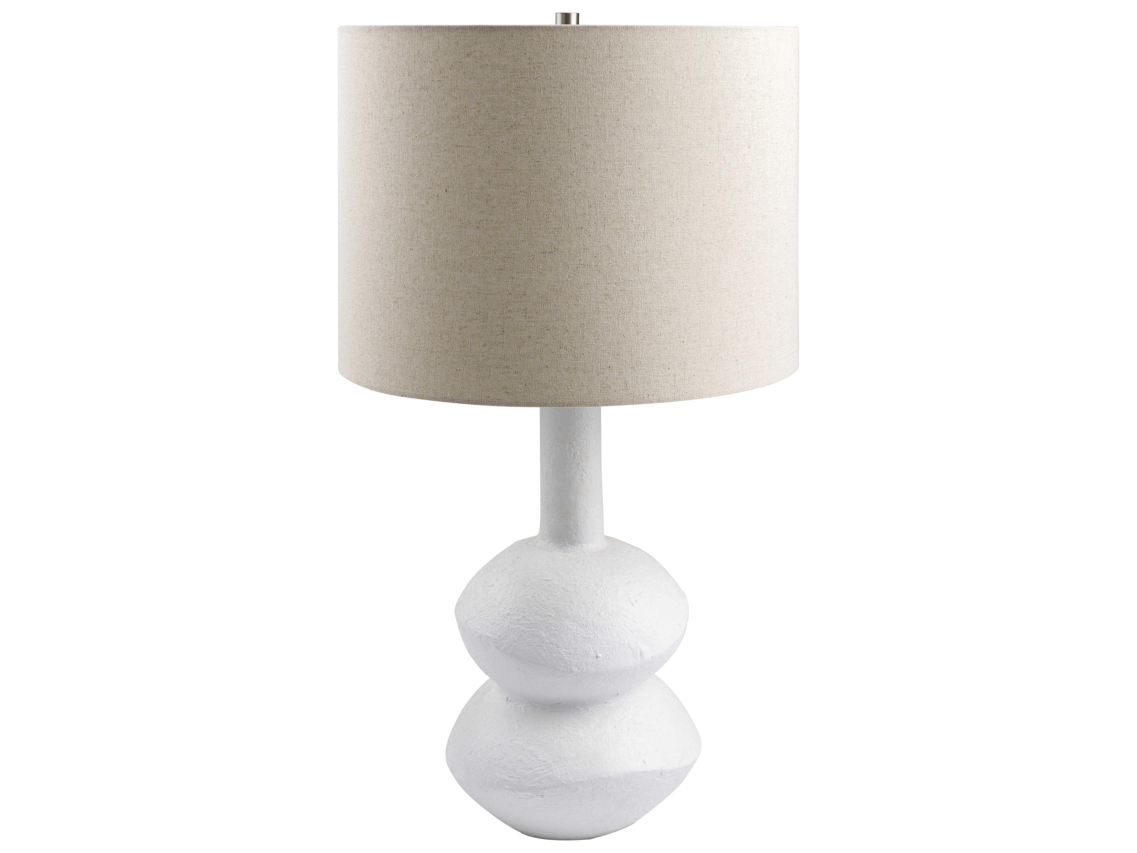 Mauna White Buffet Lamp