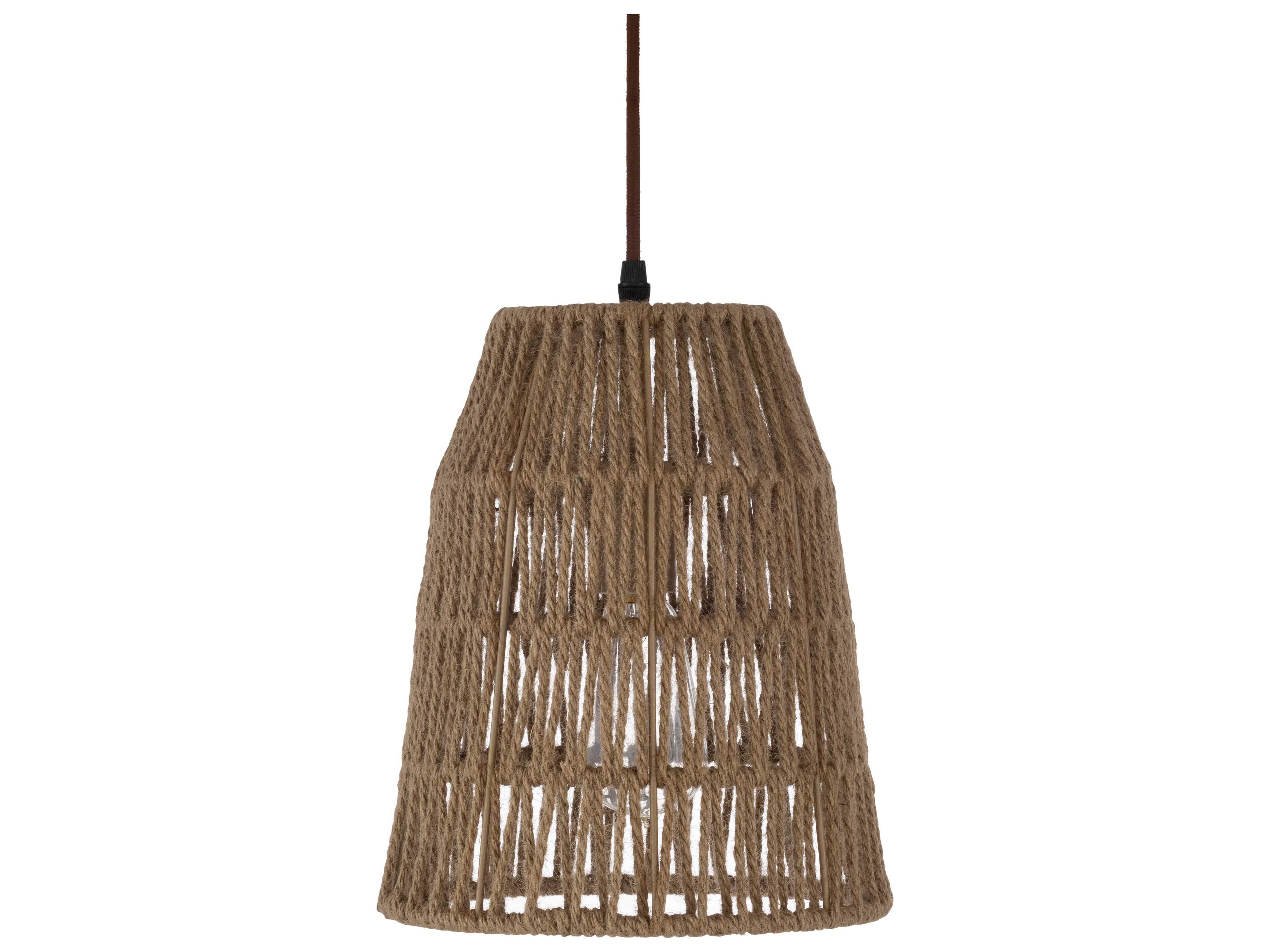Manning 1-Light Tan Brown Mini Pendant