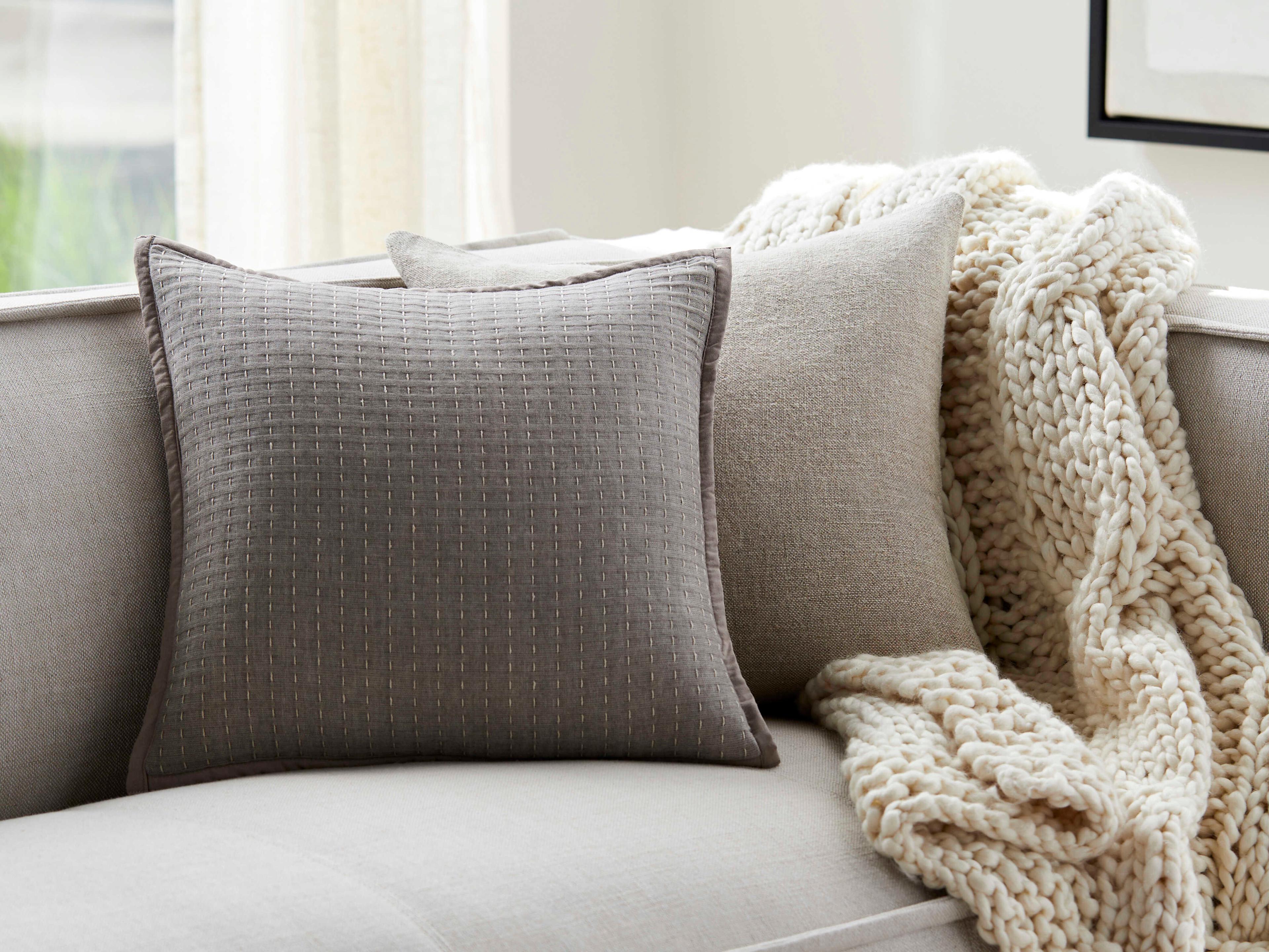 Surya Mirza Taupe Pillow