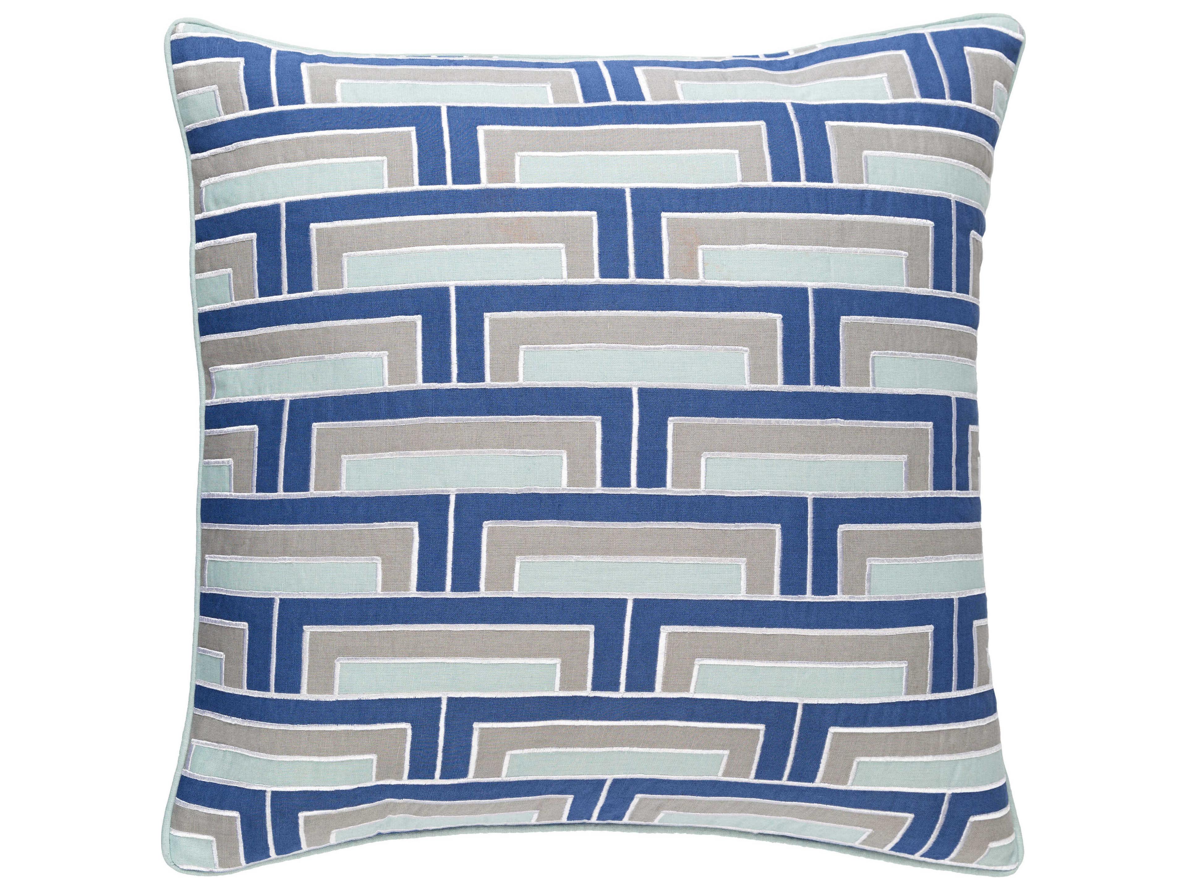 Mod Steps Ice Blue Pillow