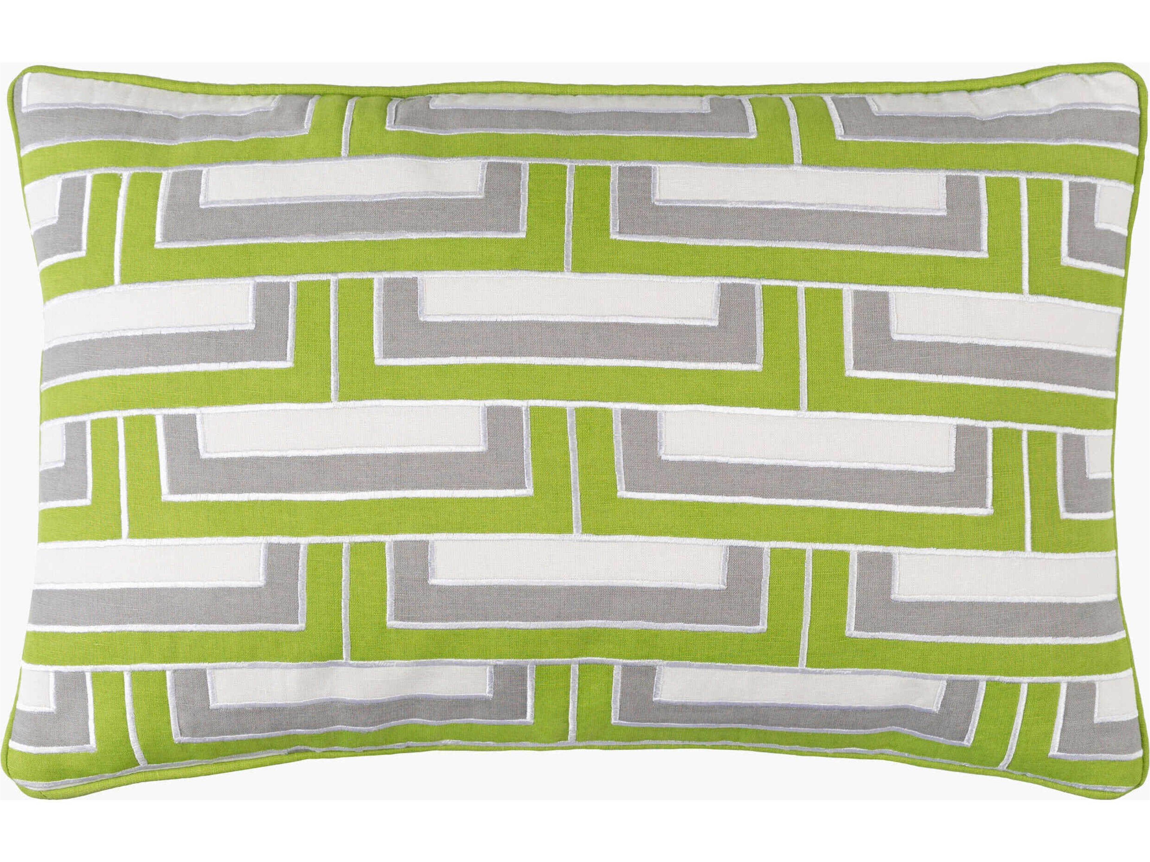 Mod Steps Green Pillow