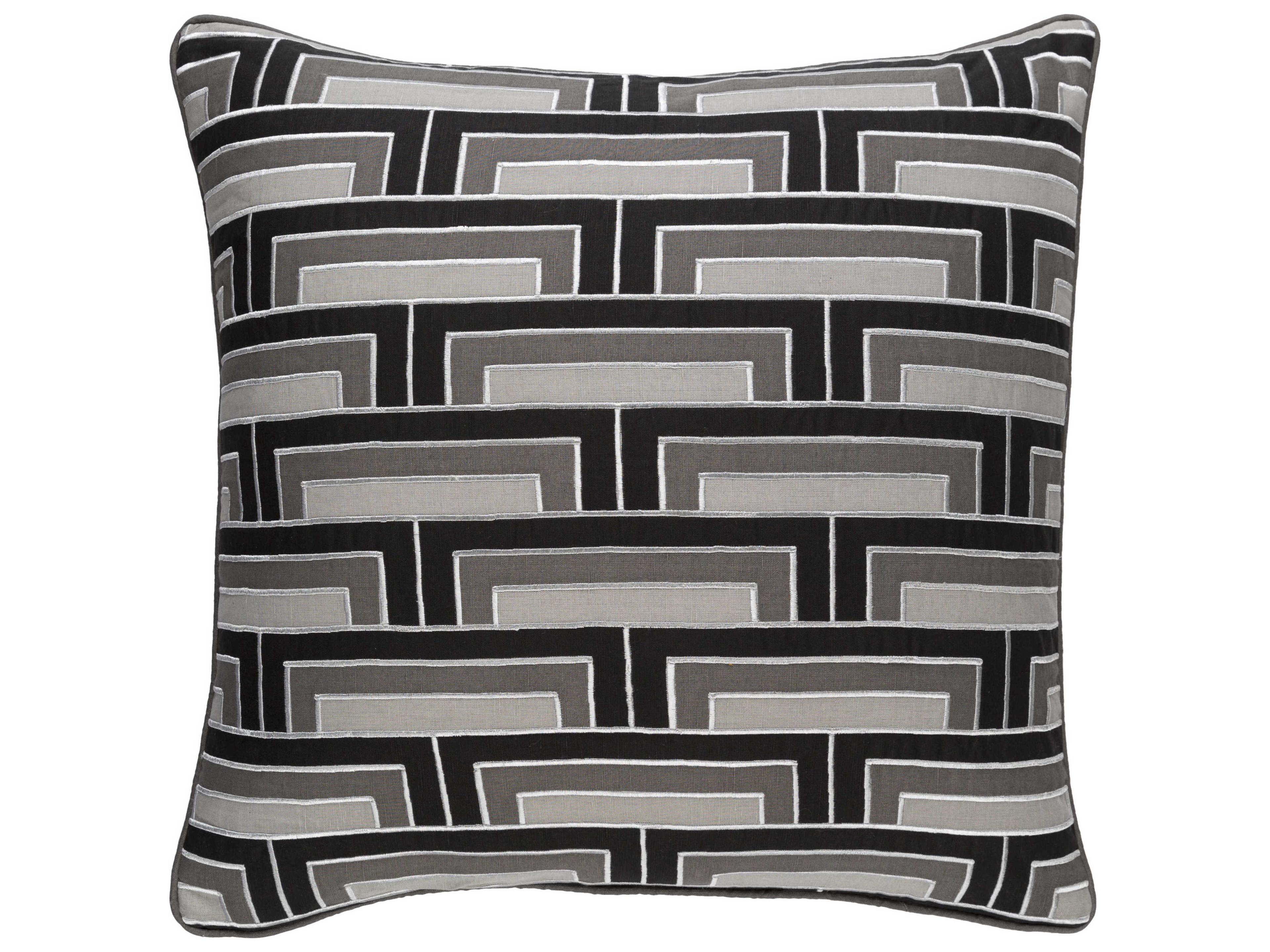 Mod Steps Black Pillow