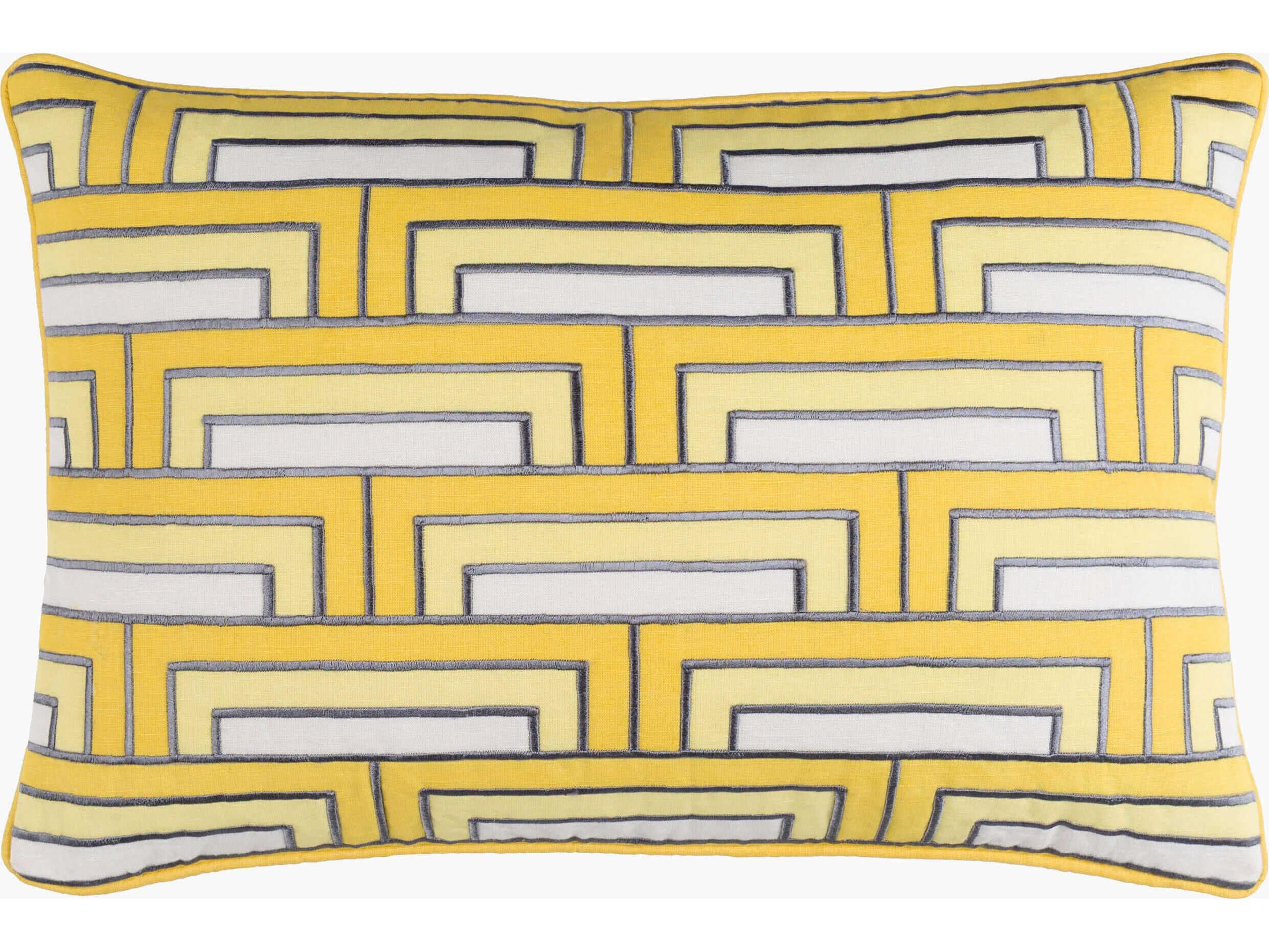 Mod Steps Mustard Pillow