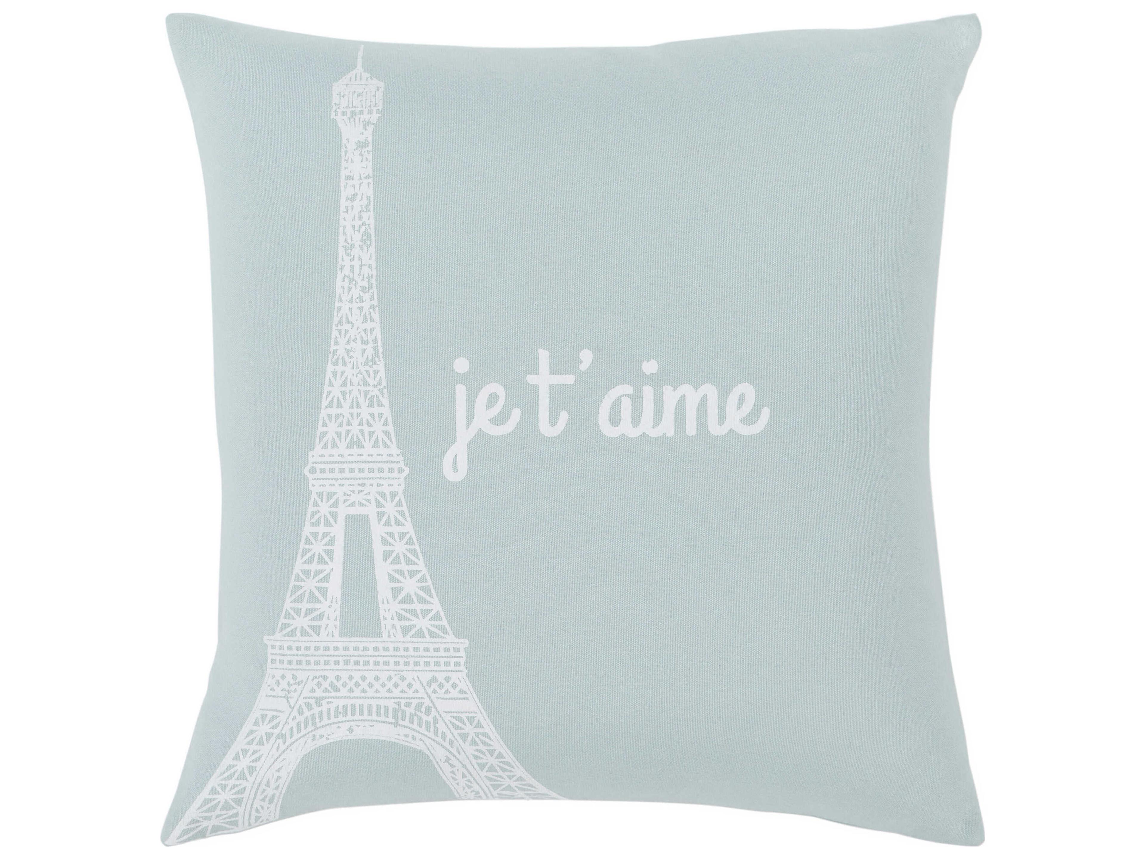 Motto Pale Blue Pillow