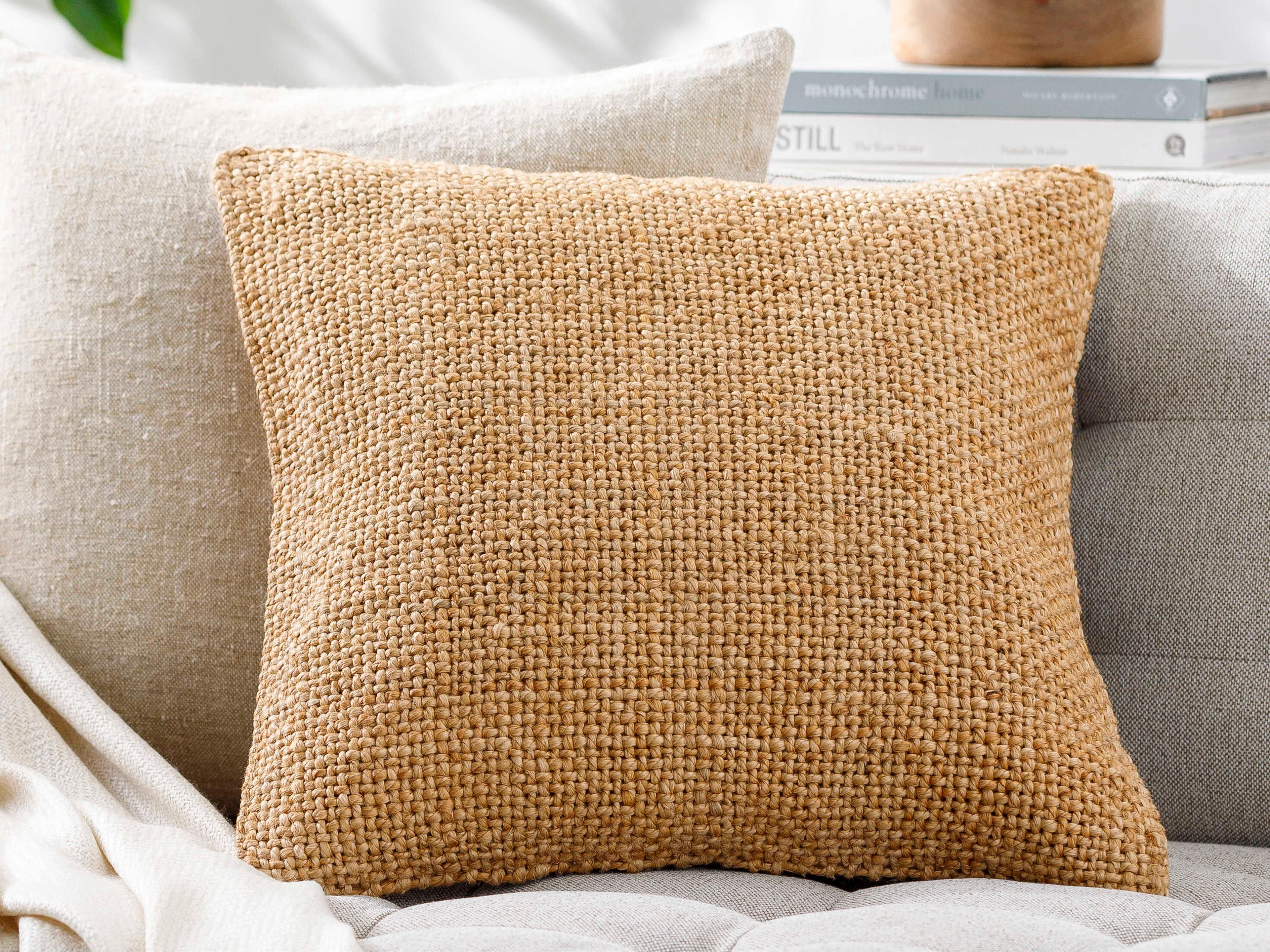 Surya Meerut Beige Pillow