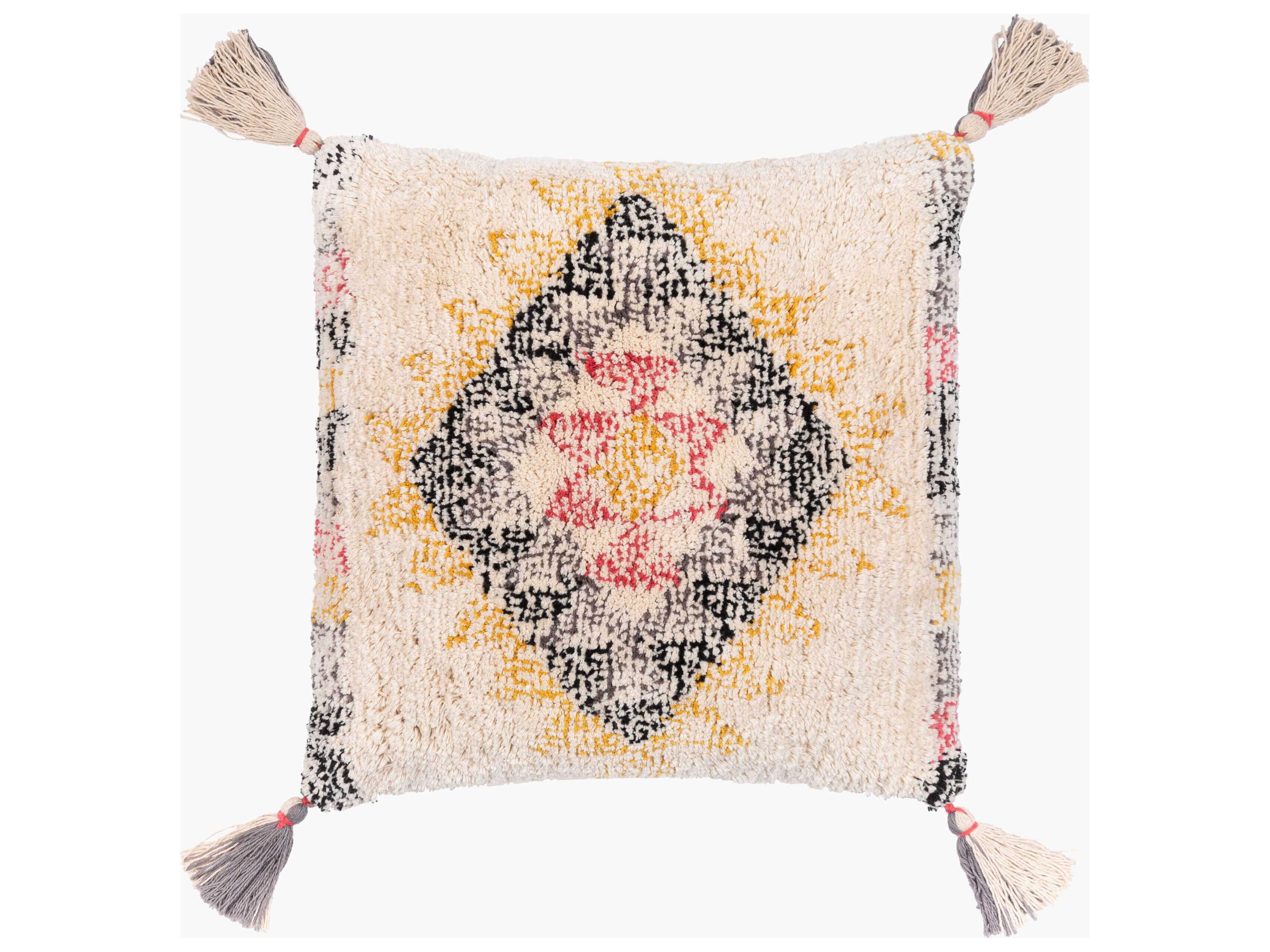 Nador Black / Cream / Mustard Pillow