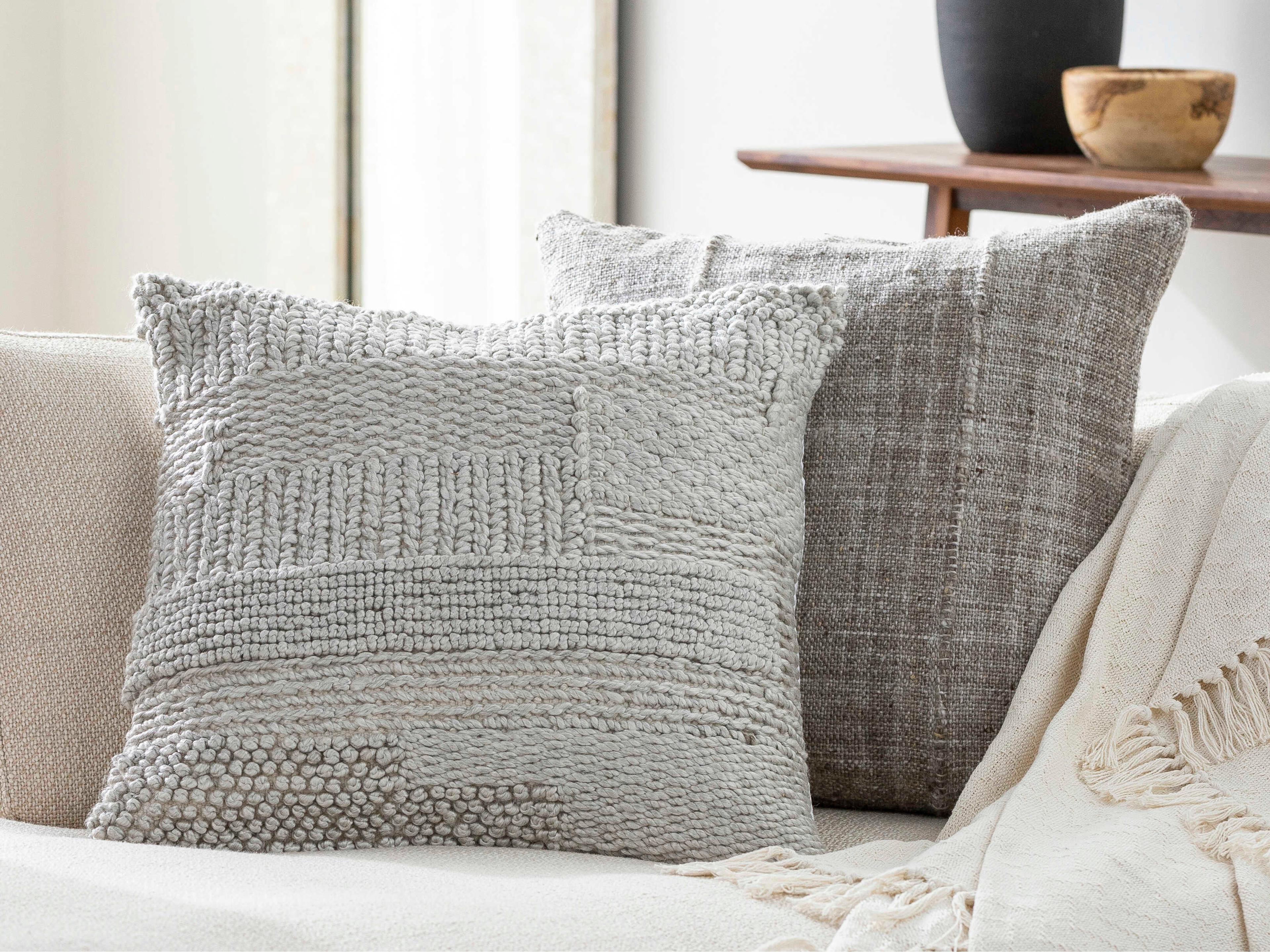 Surya Nauru Ivory Pillow