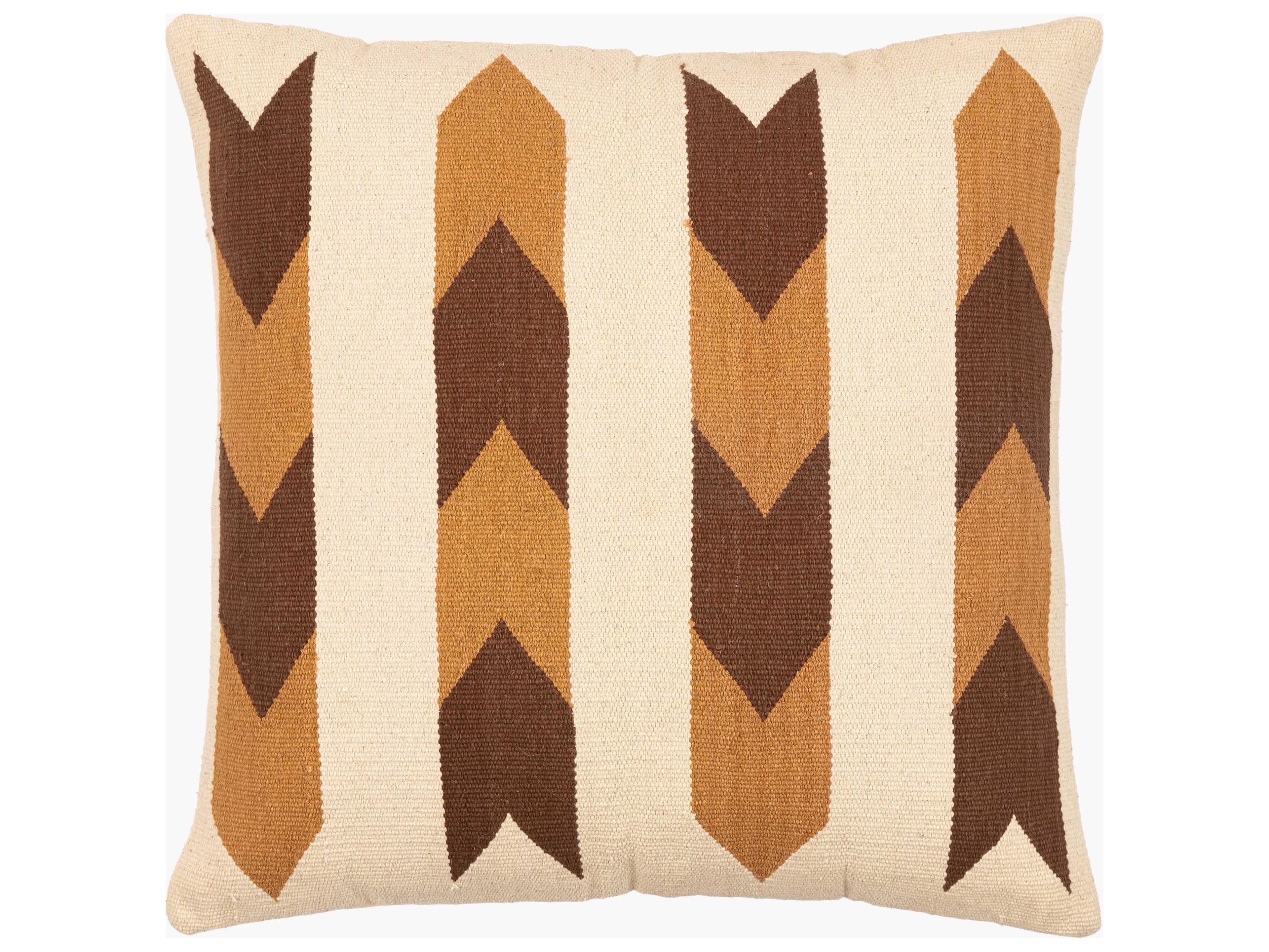 Andrea Cream / Dark Brown / Brown Pillow