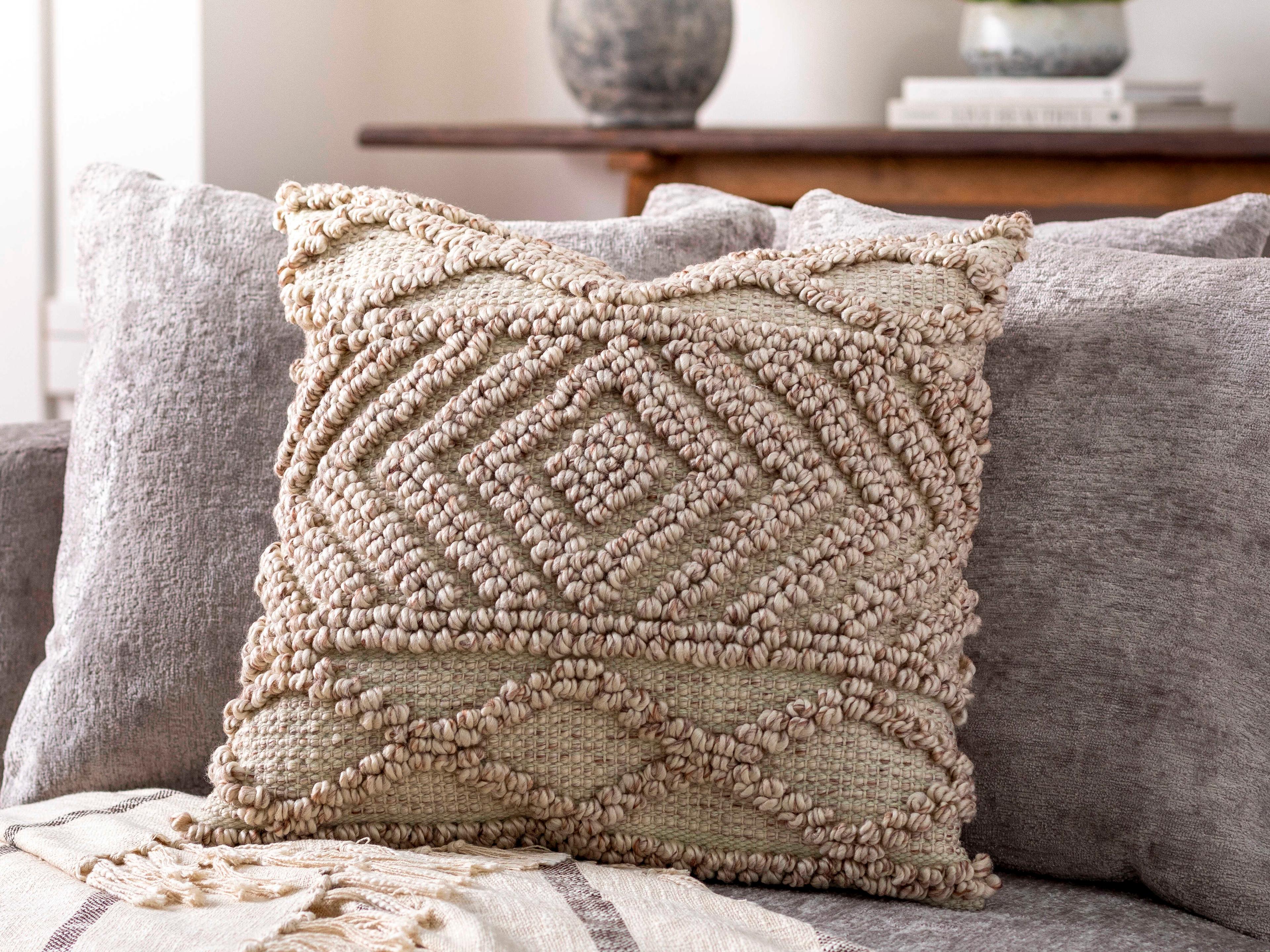 Surya Nacka Pale Pink Pillow