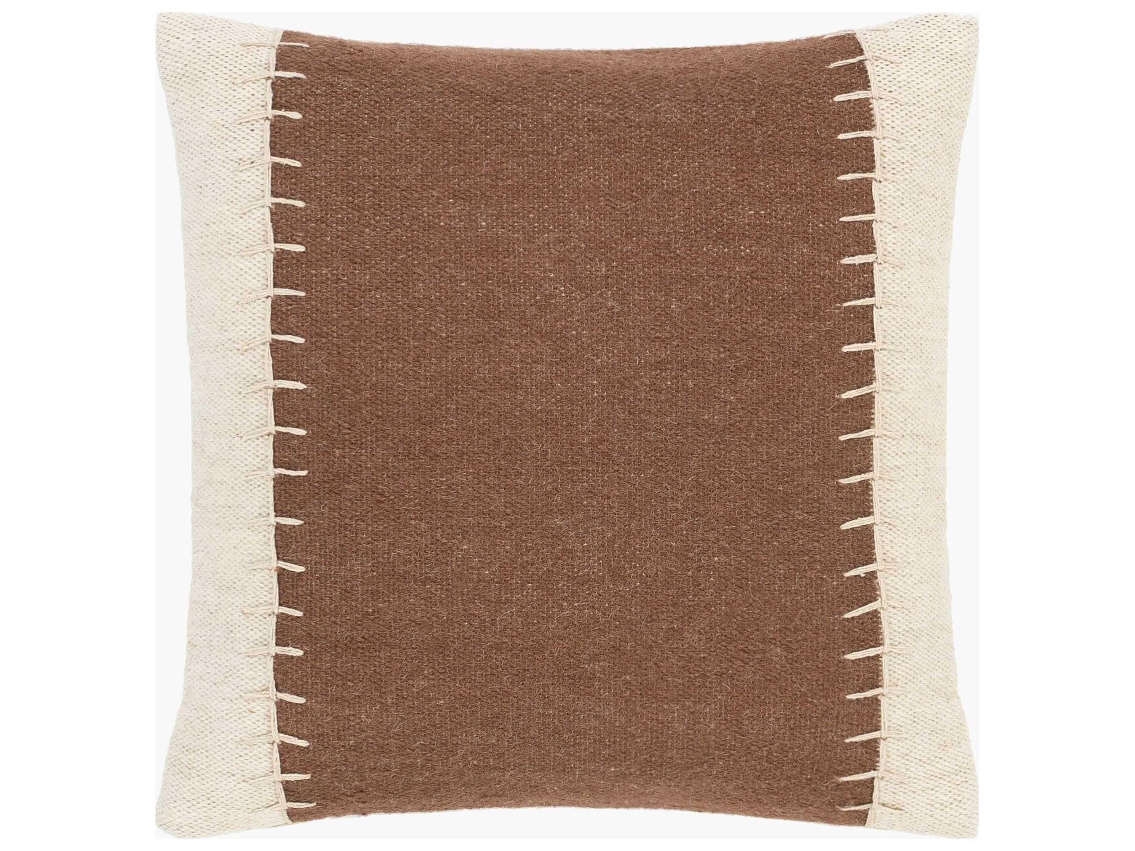 Niko Dark Brown / Ivory / Off-White Pillow