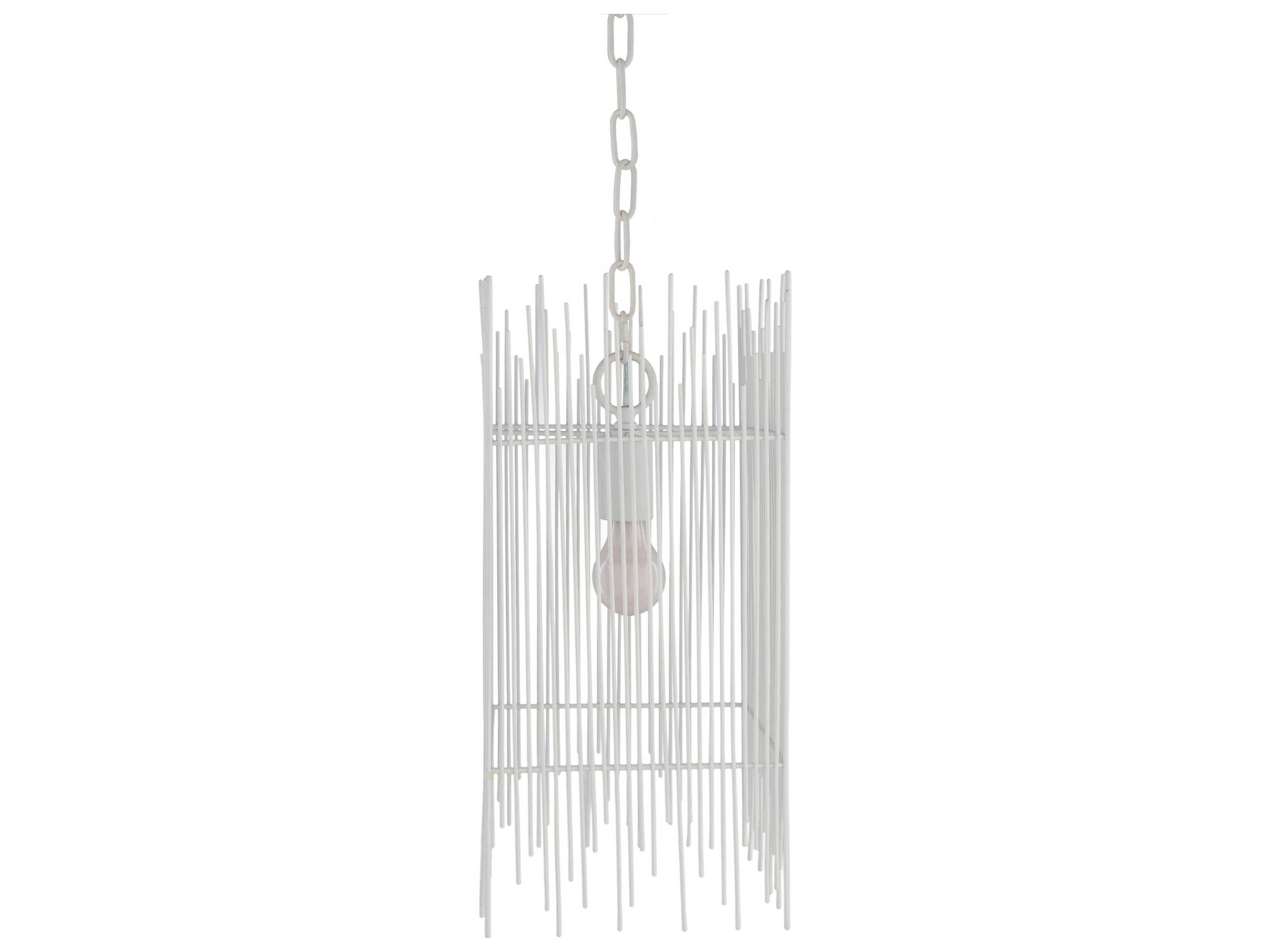 Surya Natasha 1-Light White Mini Pendant