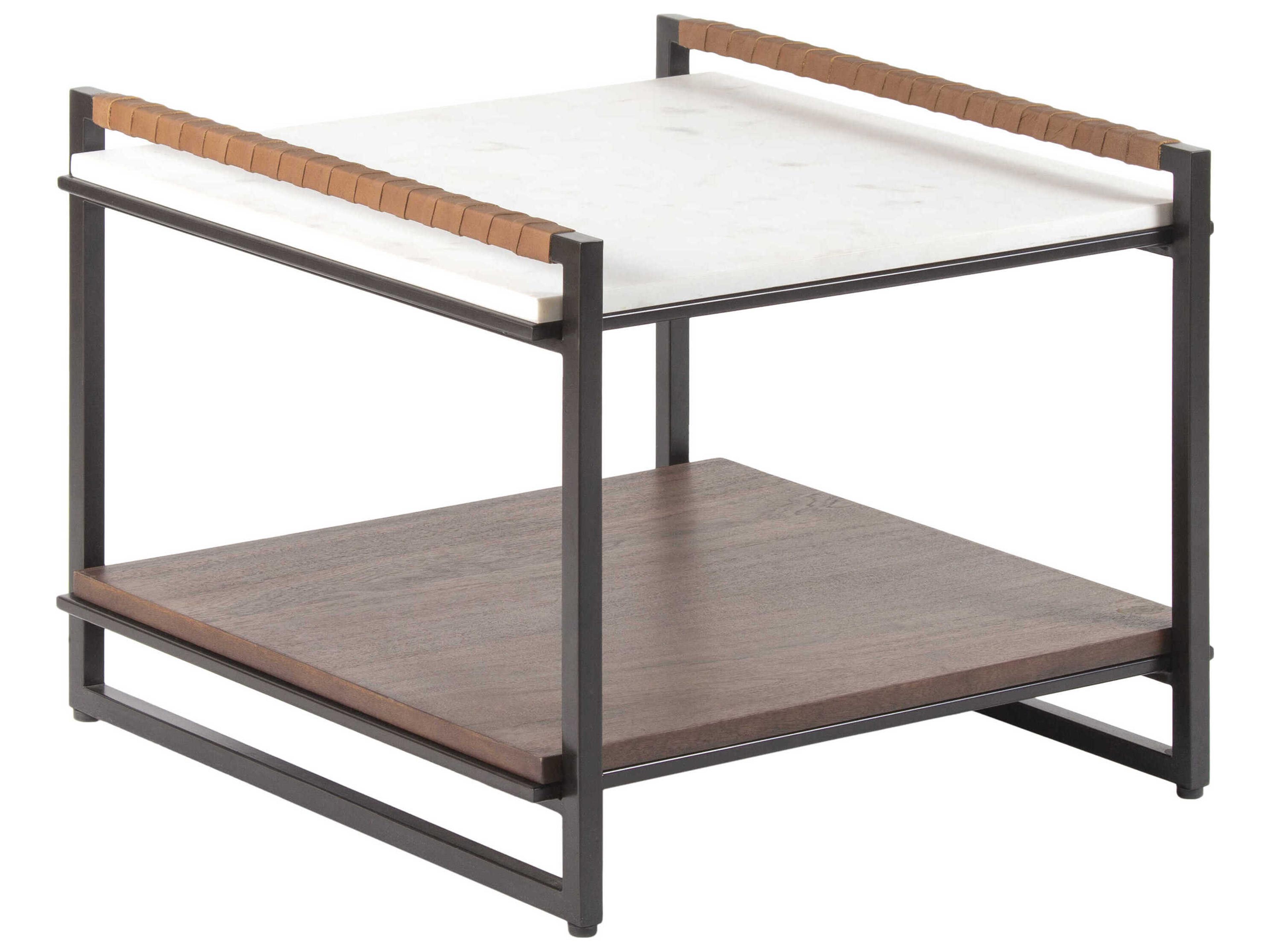 Novelle Square Marble End Table