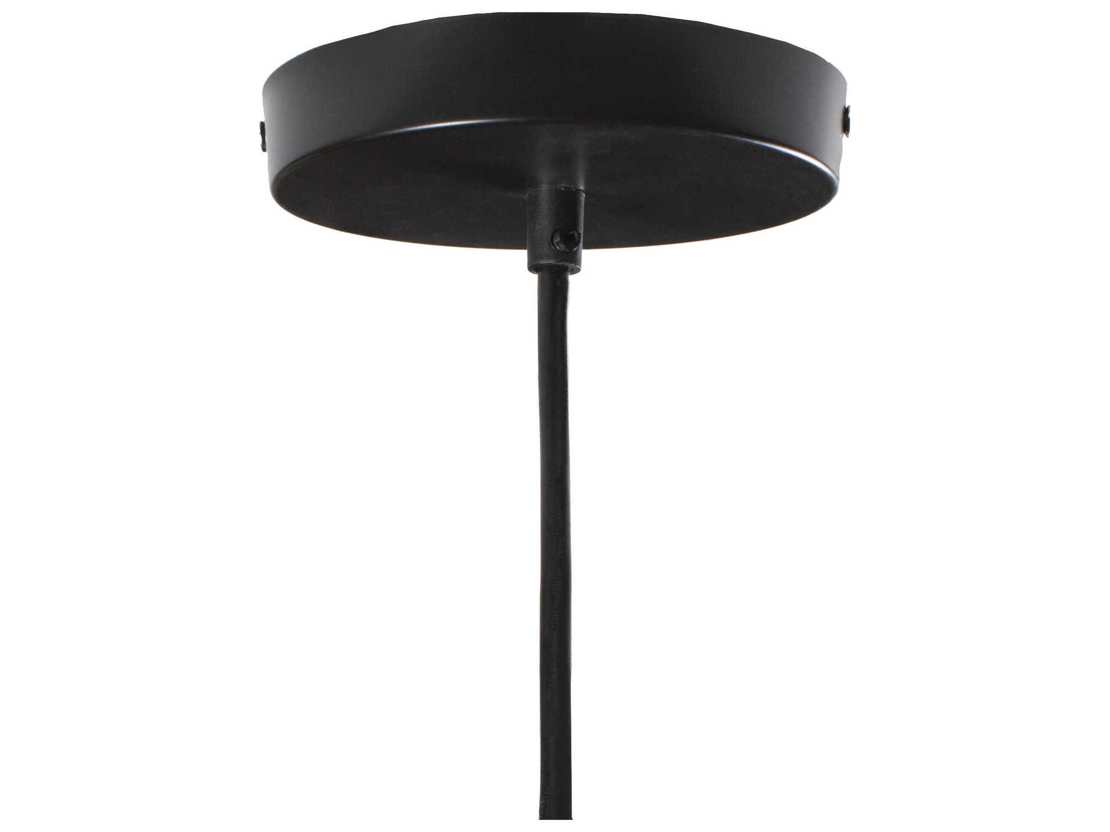 Surya Novara 1-Light Black Geometric Pendant