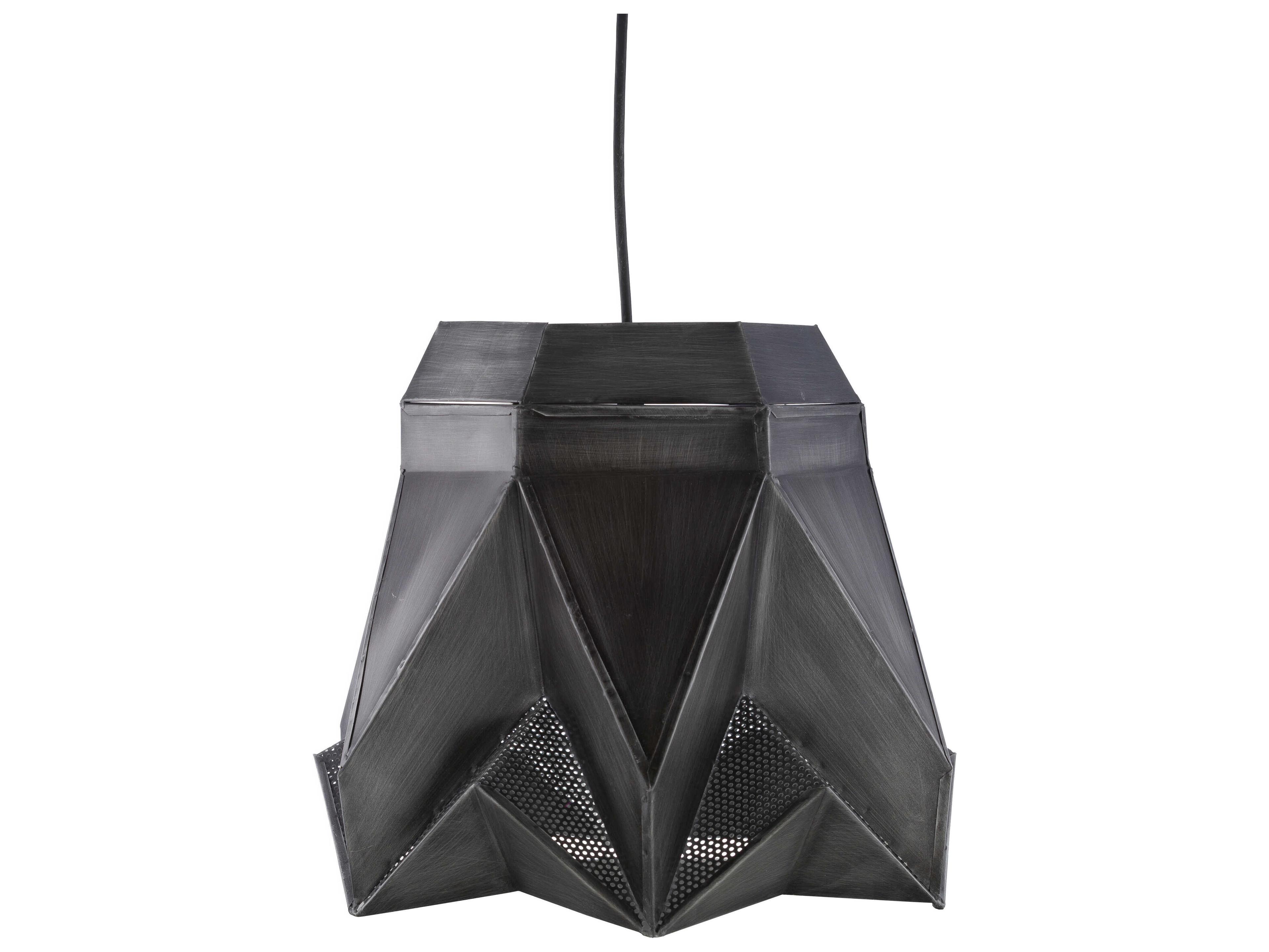 Novara 1-Light Black Geometric Pendant